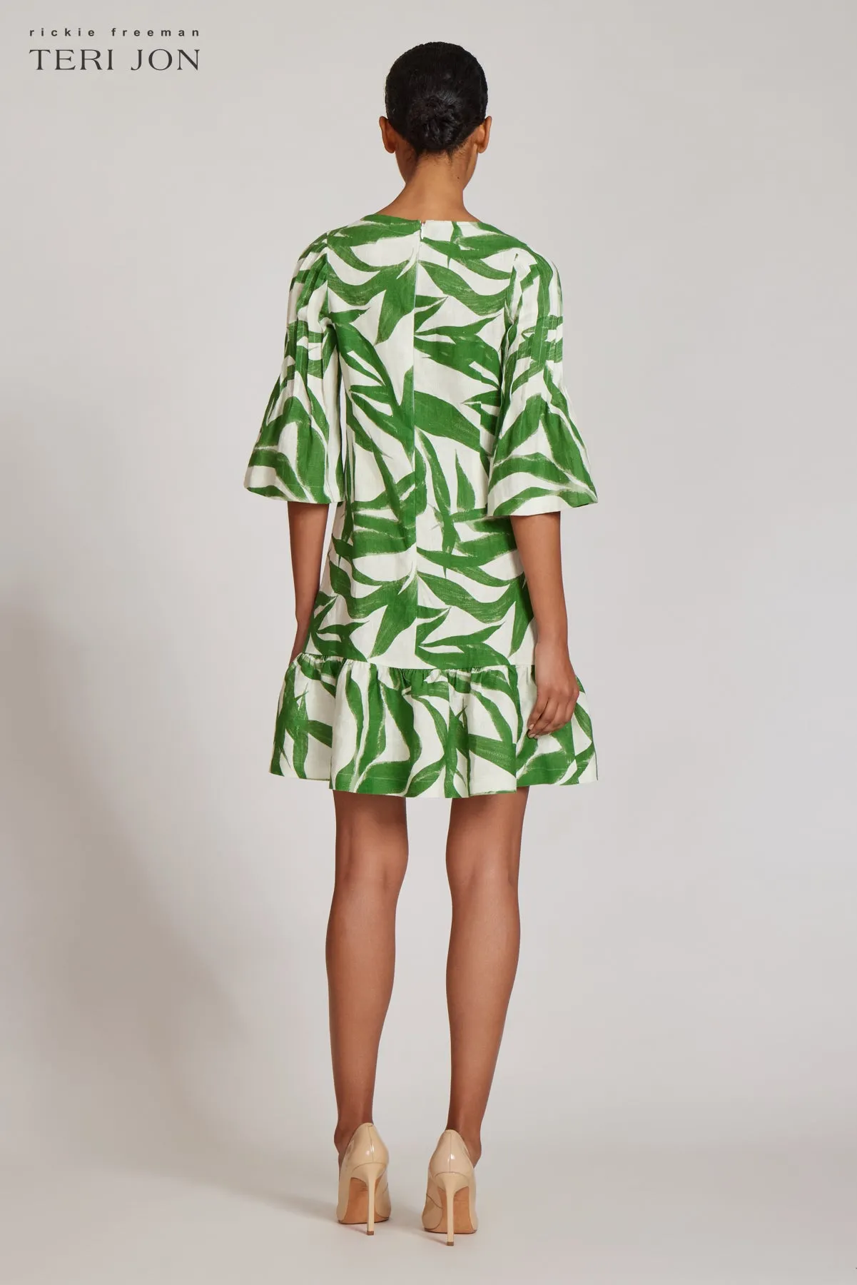 Cotton Printed Shirt Dress sold by Teri Jon product image thumbnail 4