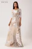 Metallic Jacquard A-Line Evening Gown sold by Teri Jon