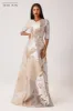 Metallic Jacquard A-Line Evening Gown sold by Teri Jon