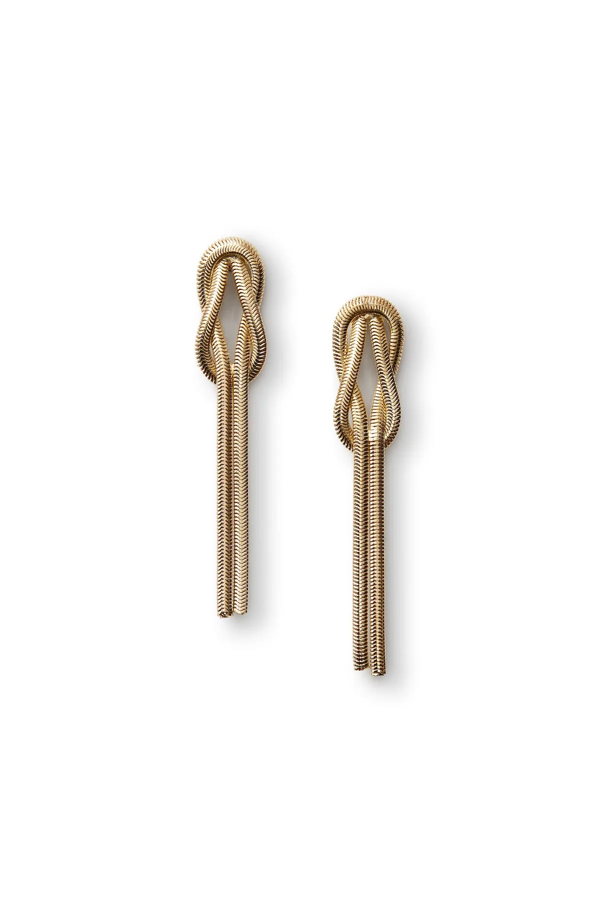 Knotted Chain Drop Earrings sold by Teri Jon