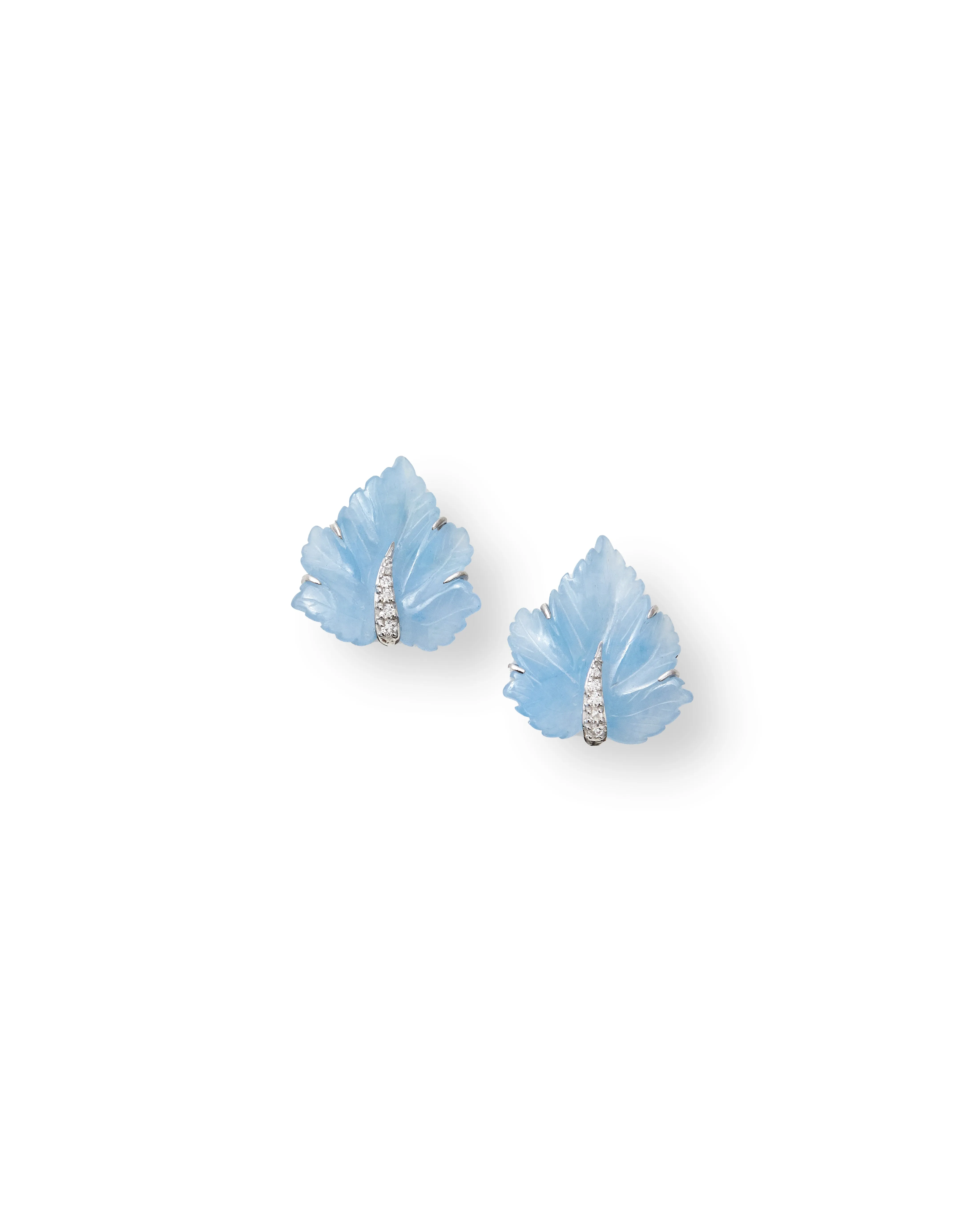 Crystal Leaf Earrings sold by Teri Jon