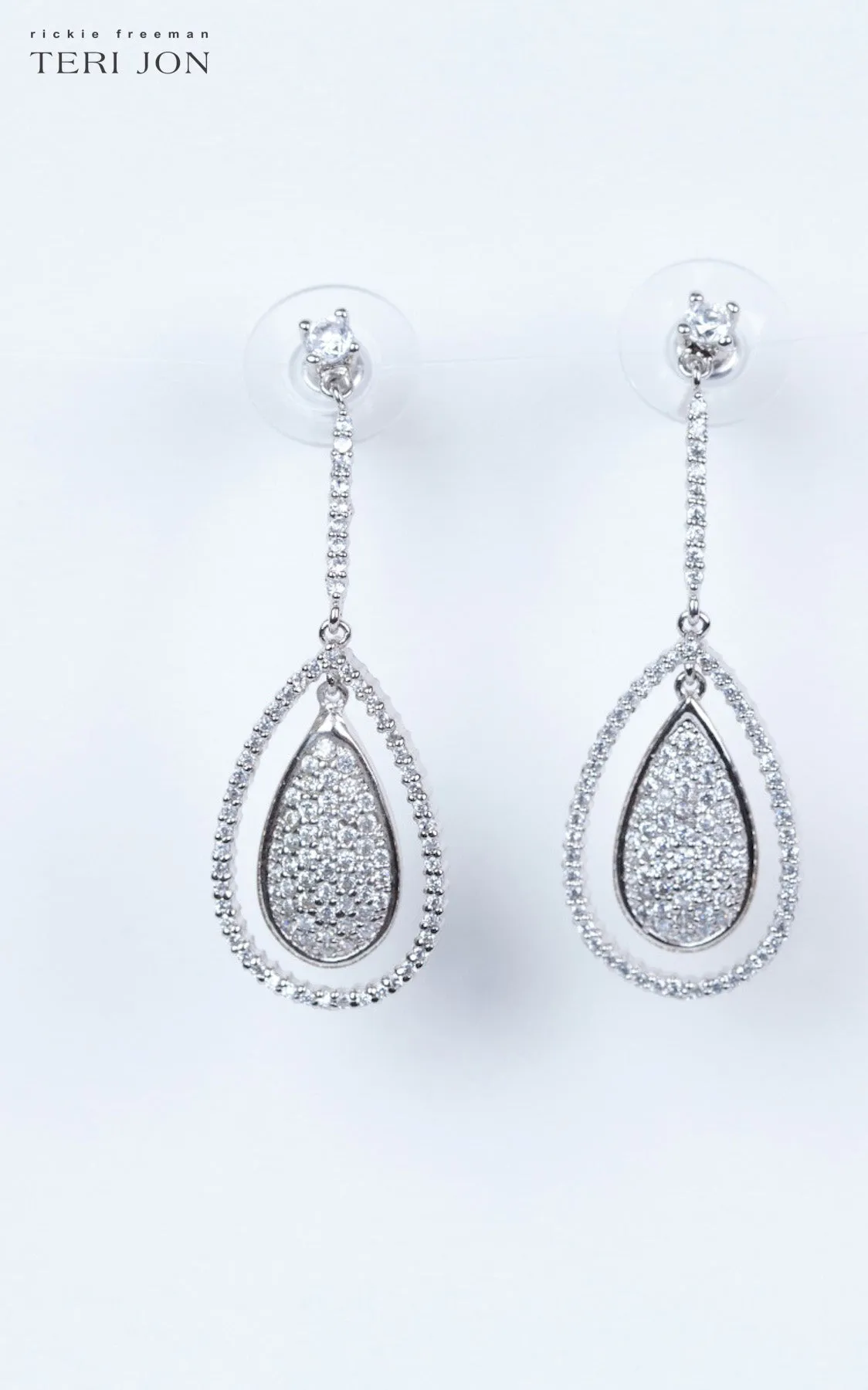 Crystal Drop Earrings sold by Teri Jon