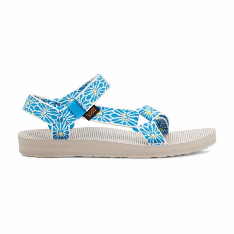 Teva Women ORIGINAL UNIVERSAL FLOWER LOOM BIRCH IBIZA BLUE sold by Teva