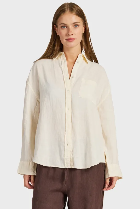 Hampton Linen Shirt sold by The Academy Brand