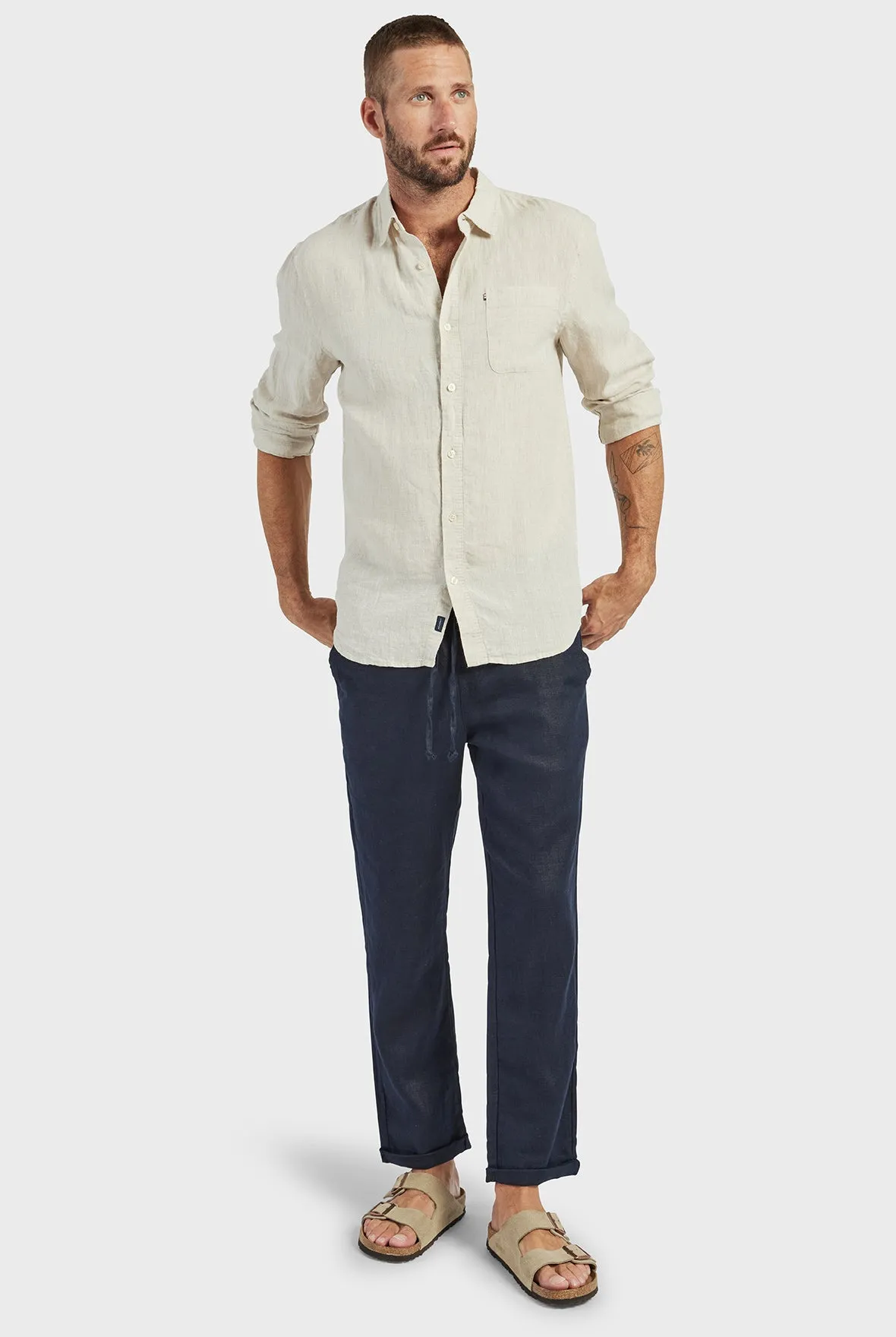 Riviera Linen Pant sold by The Academy Brand product image thumbnail 2