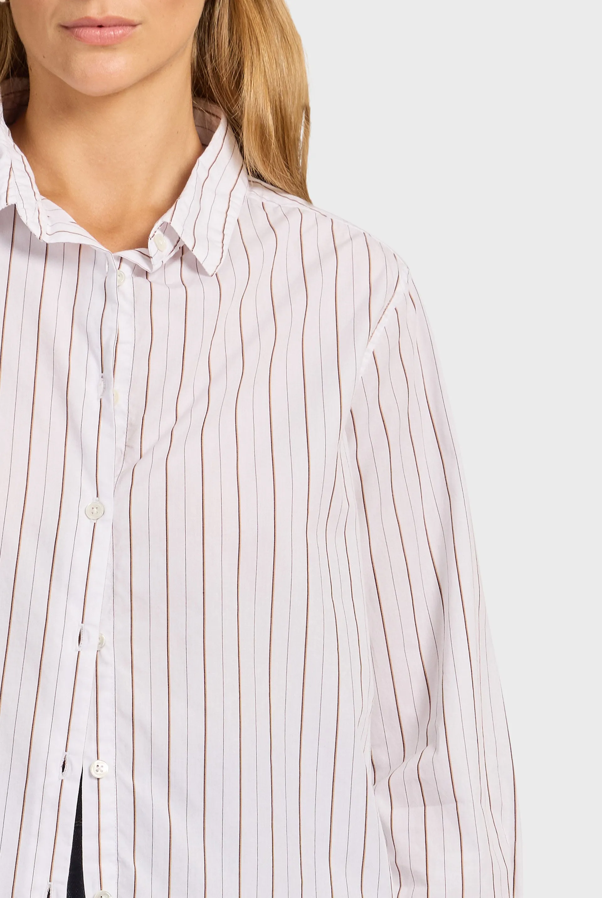 Alma Stripe Poplin Shirt sold by The Academy Brand product image thumbnail 2