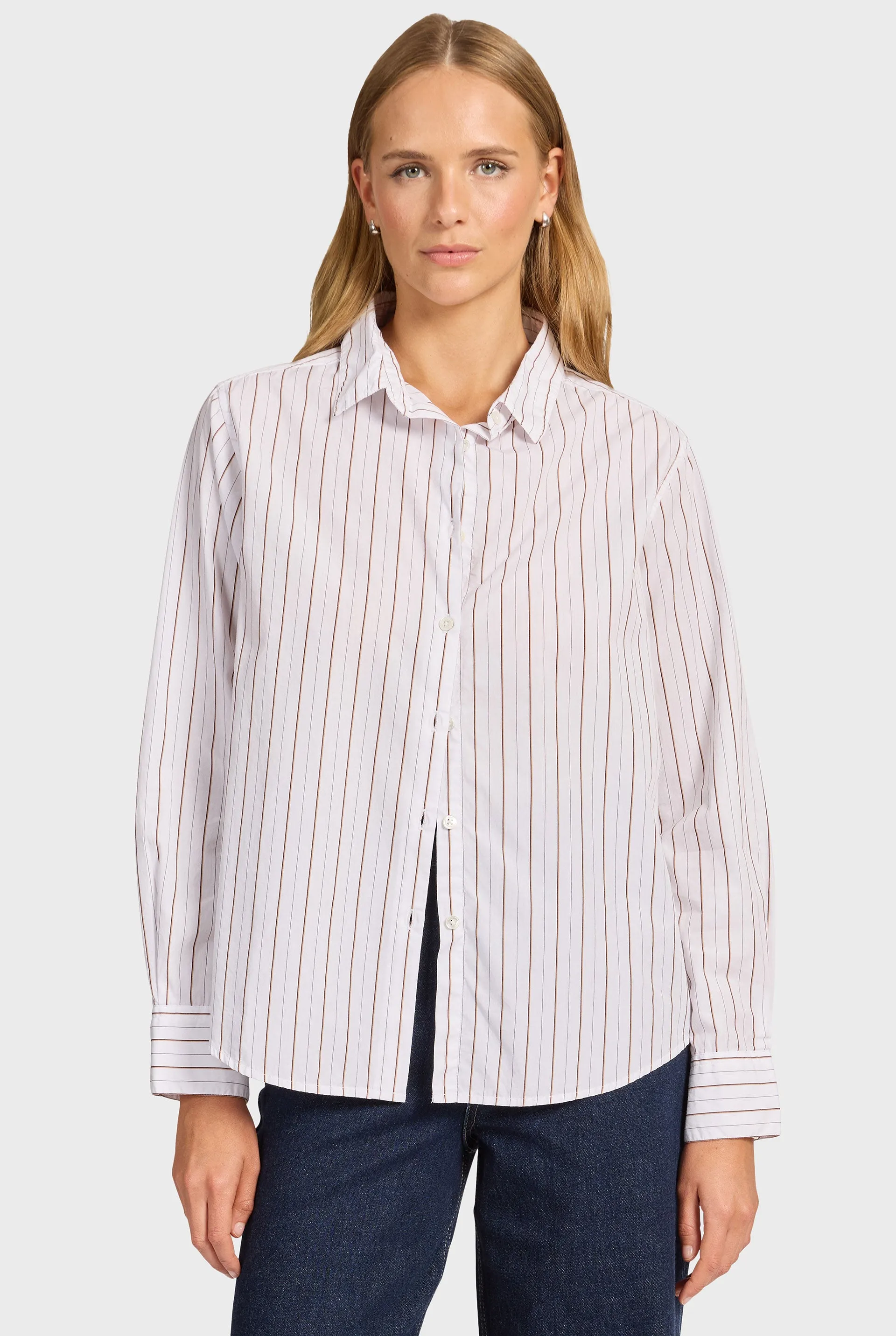 Alma Stripe Poplin Shirt sold by The Academy Brand