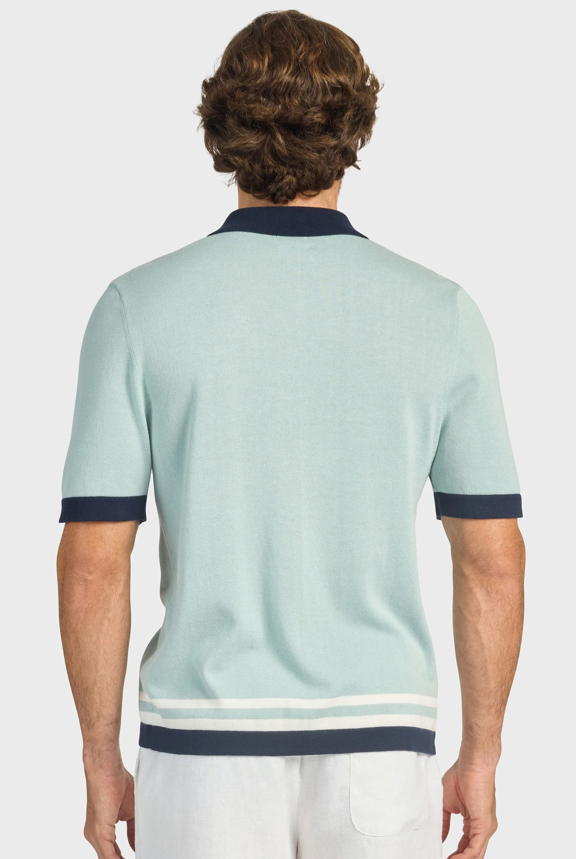 Charlie Stripe Knit SS Shirt sold by The Academy Brand product image thumbnail 5