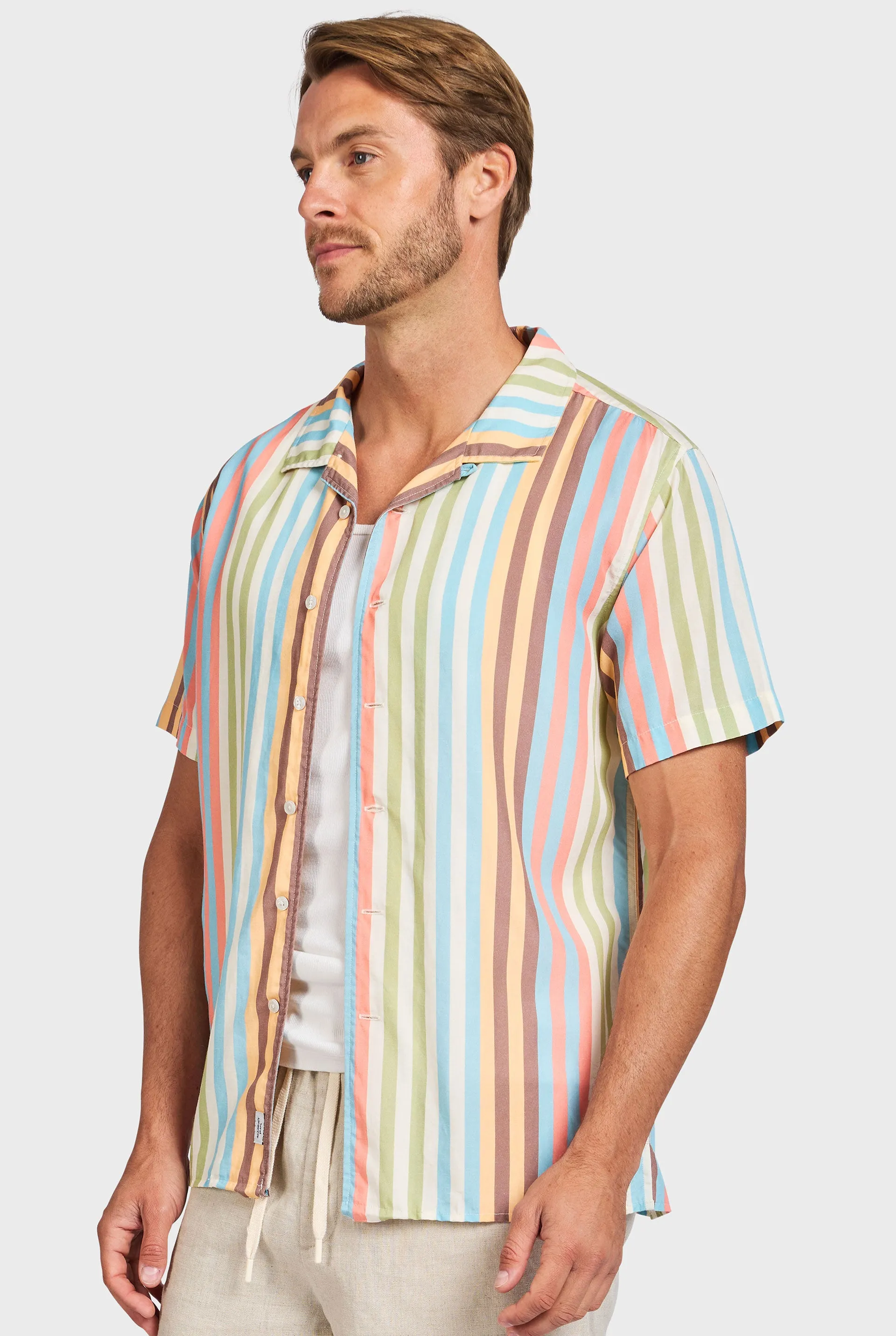 Baxter Stripe SS Shirt sold by The Academy Brand product image thumbnail 3