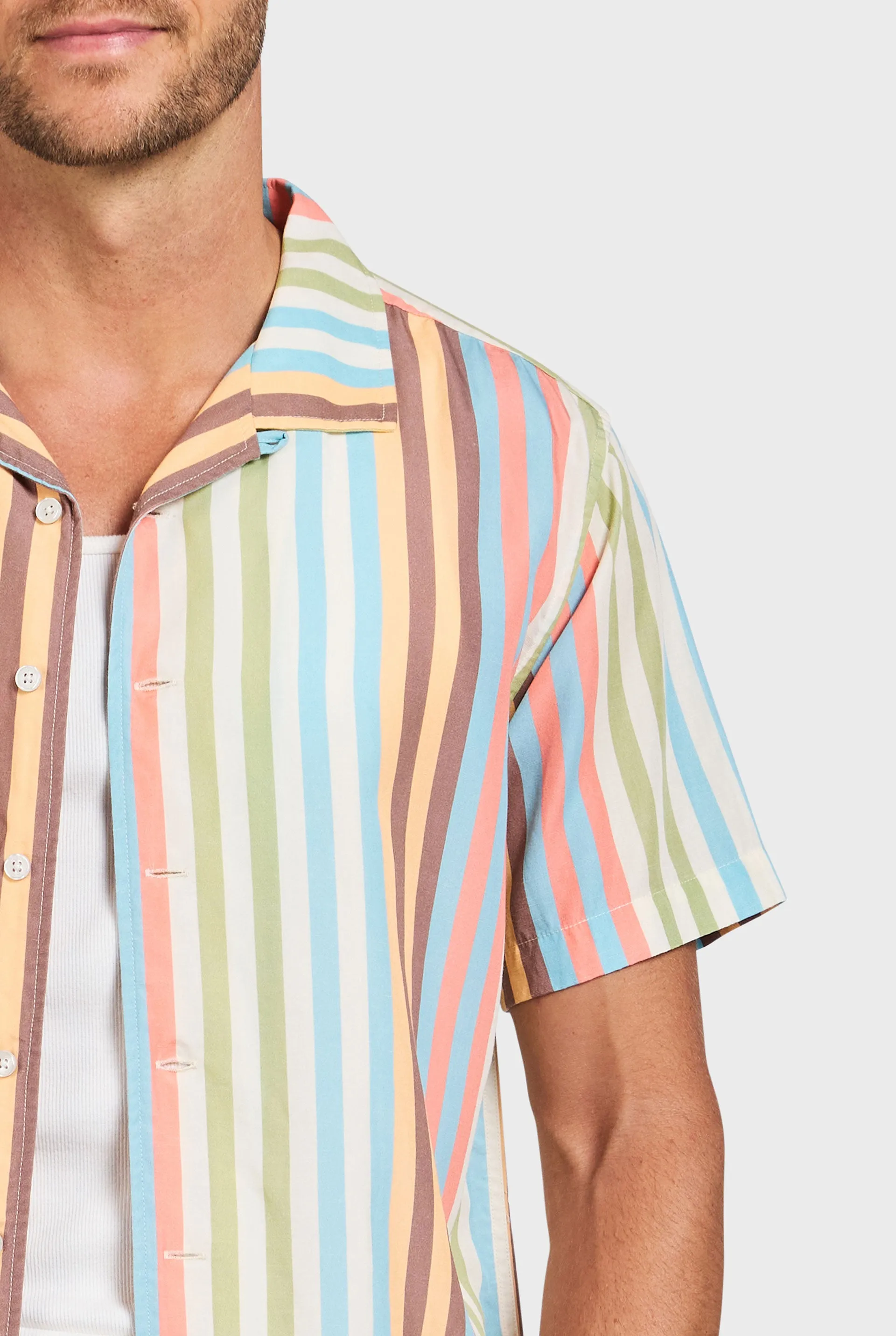 Baxter Stripe SS Shirt sold by The Academy Brand product image thumbnail 4