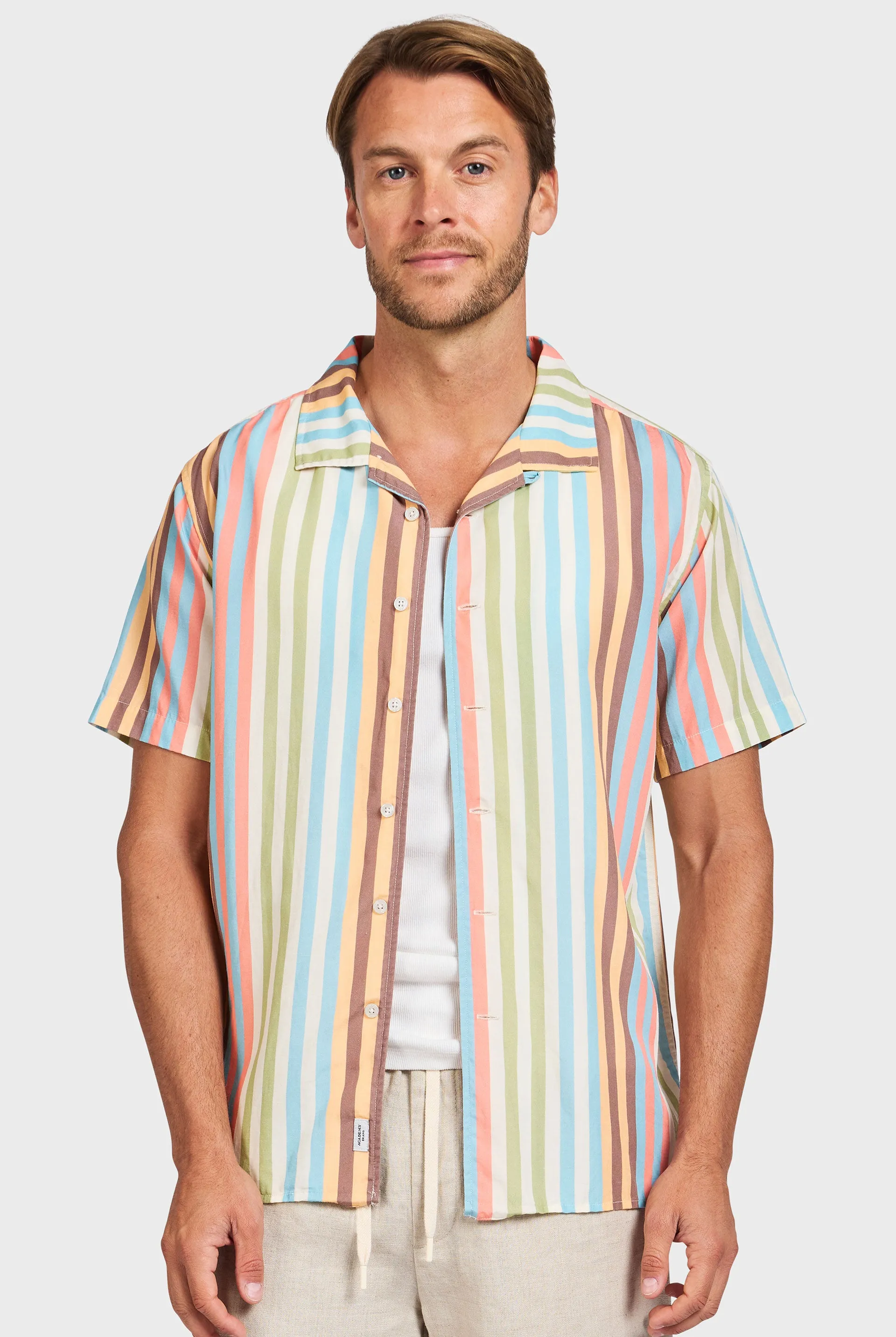 Baxter Stripe SS Shirt sold by The Academy Brand product image thumbnail 2