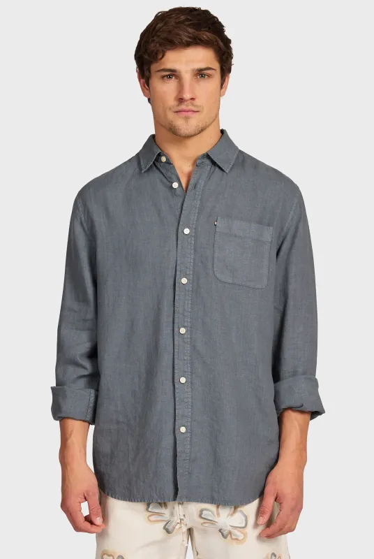 Hampton Linen Shirt sold by The Academy Brand