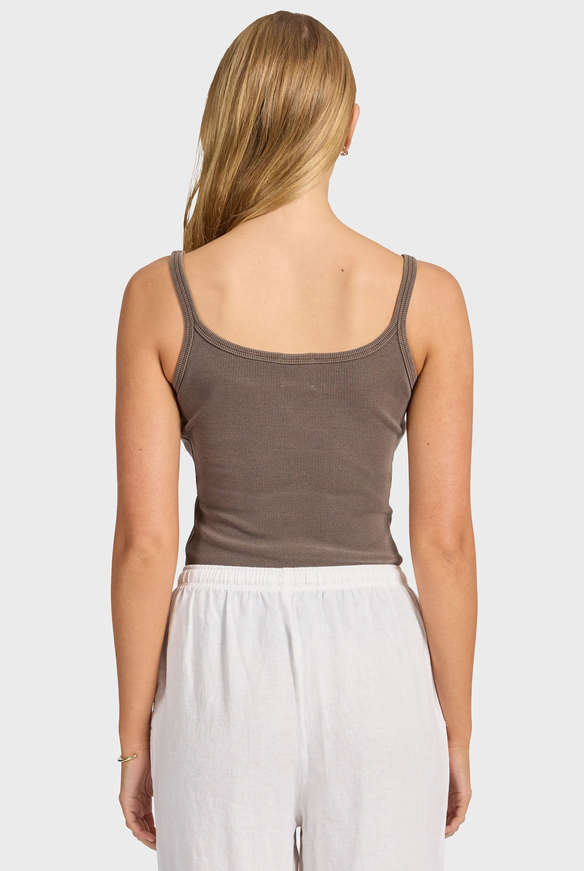 Charlie Rib Tank sold by The Academy Brand product image thumbnail 5