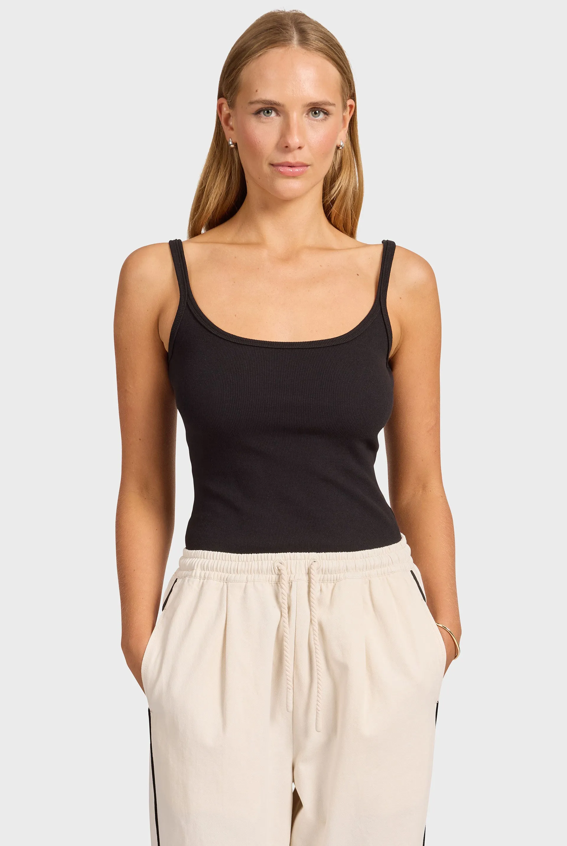 Charlie Rib Tank sold by The Academy Brand product image thumbnail 2