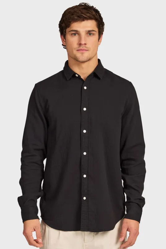 Harry Double Cloth Shirt sold by The Academy Brand