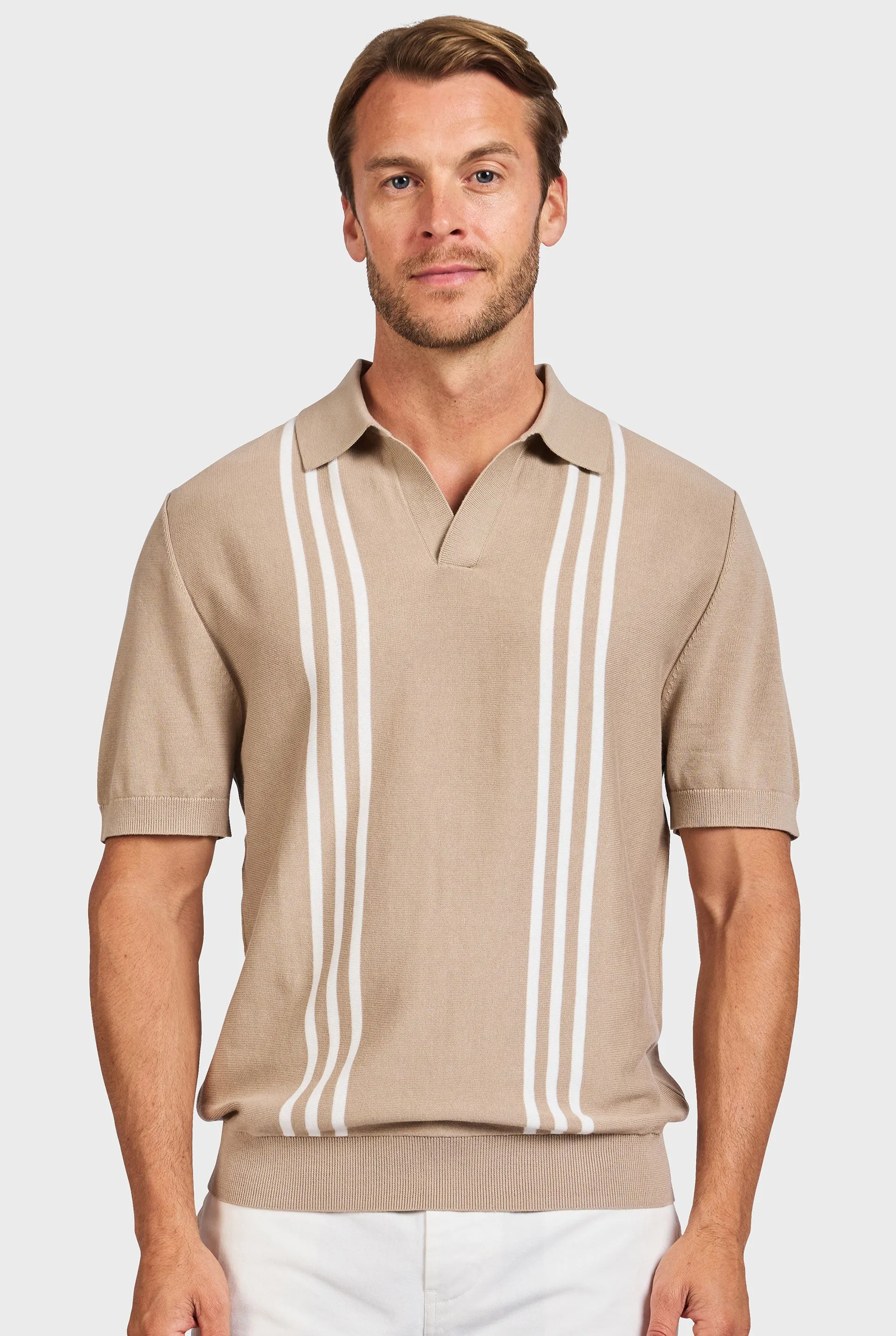 Jonny Knit Polo sold by The Academy Brand