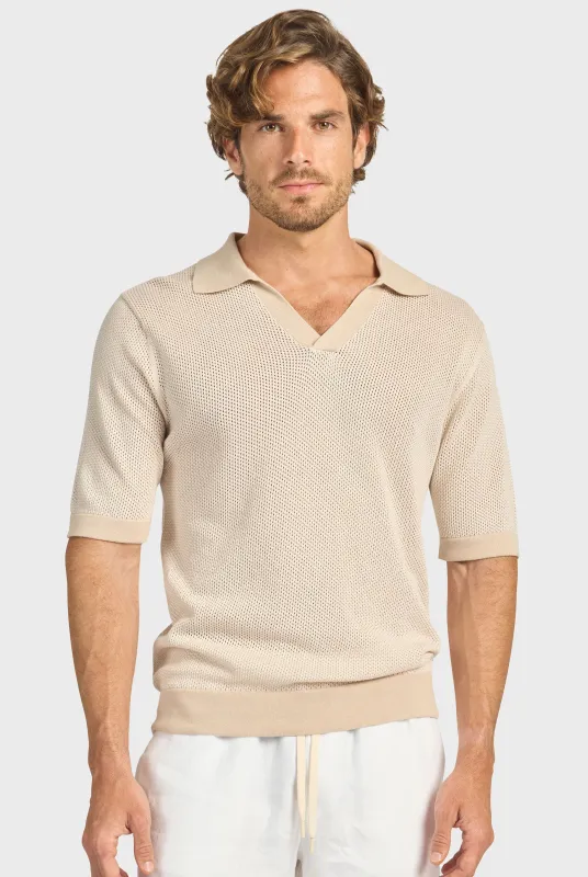 Pyne Knit Polo sold by The Academy Brand