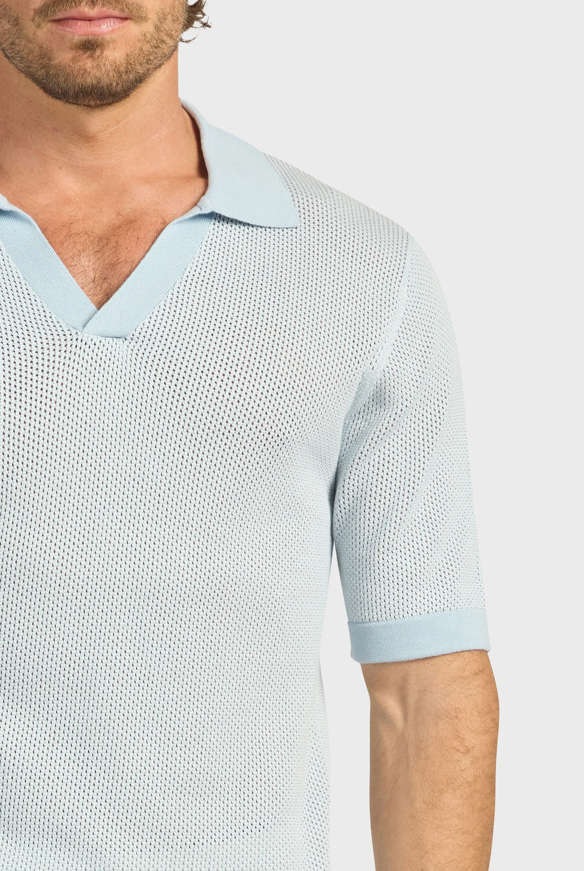 Pyne Knit Polo sold by The Academy Brand product image thumbnail 2