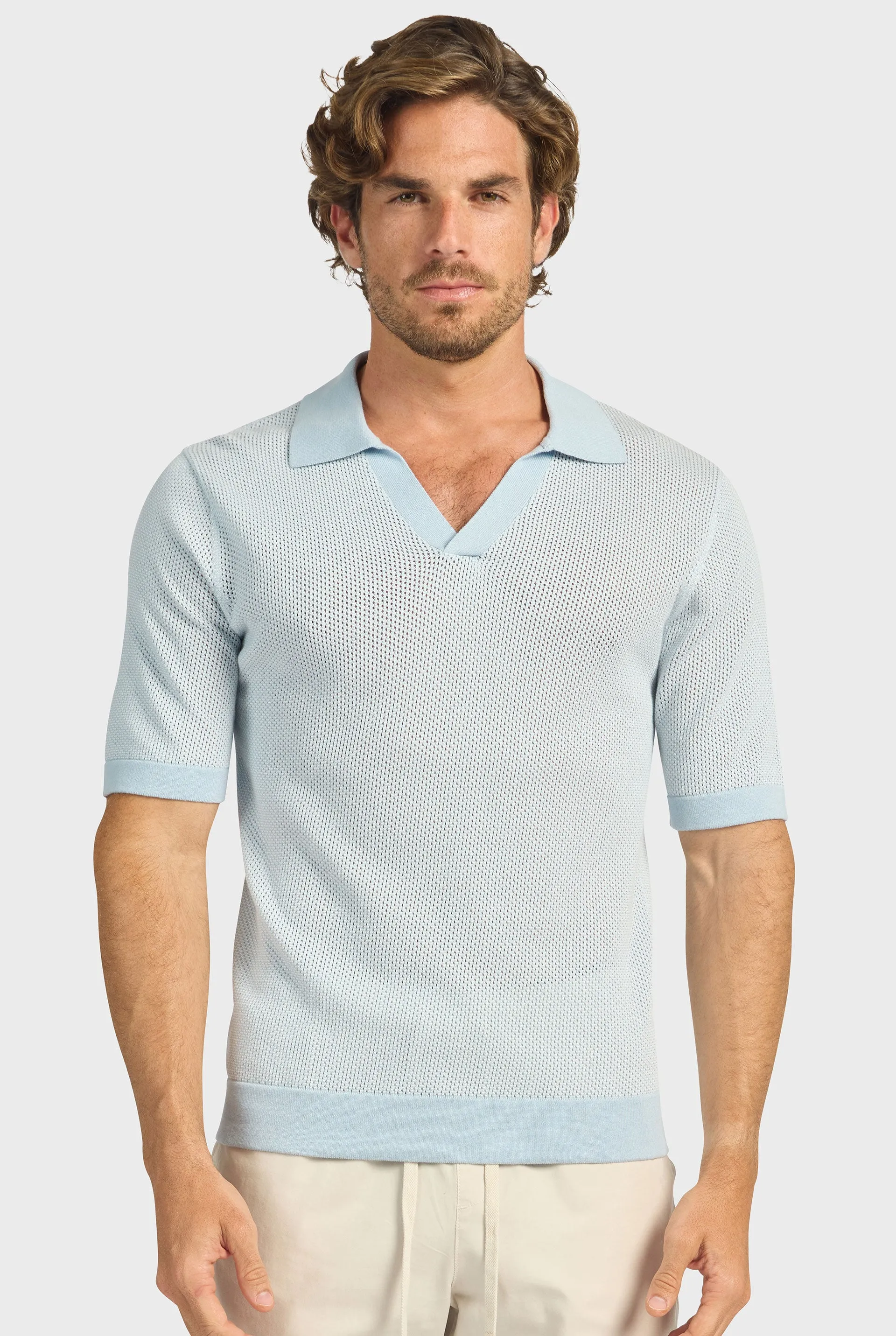 Pyne Knit Polo sold by The Academy Brand product image thumbnail 3
