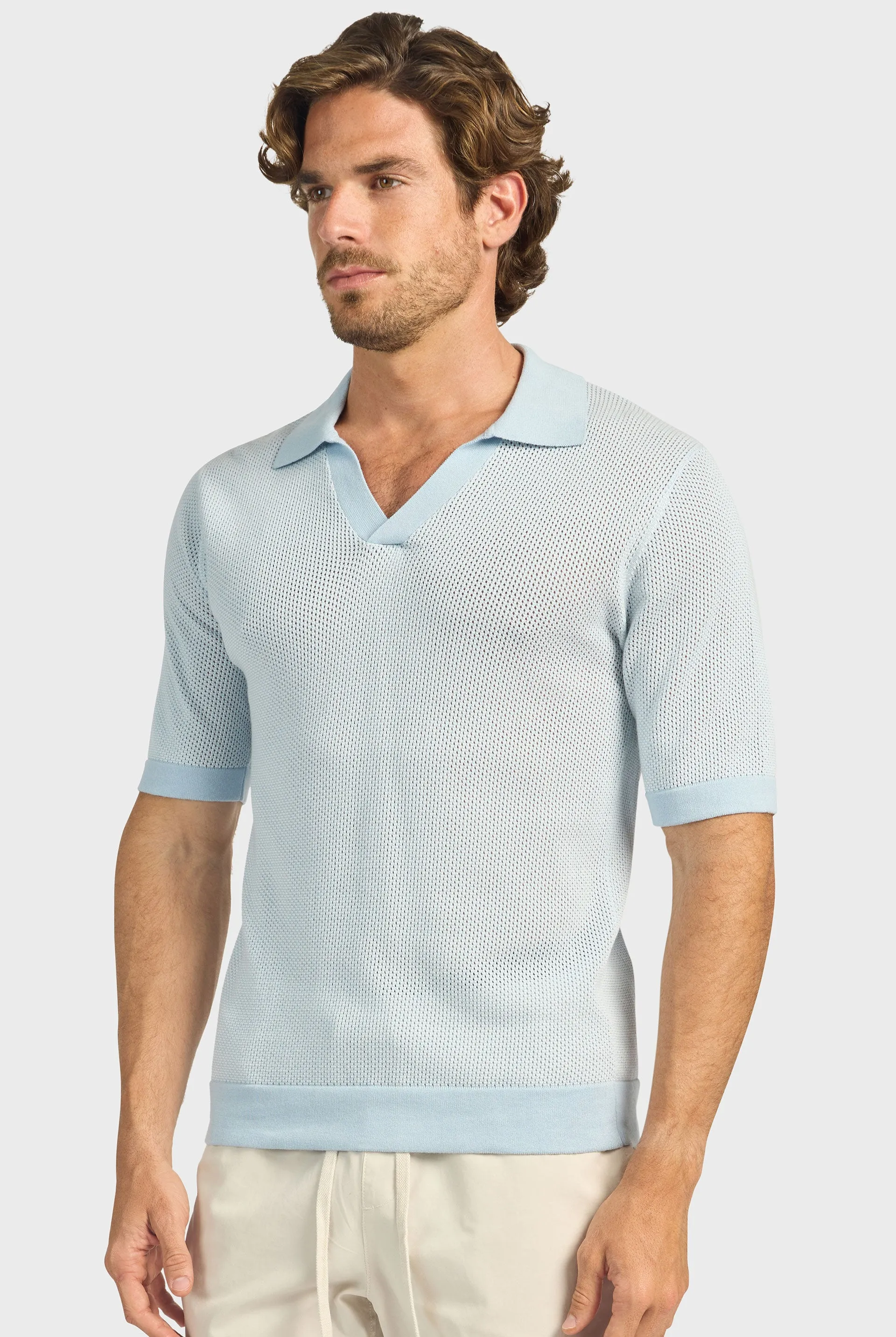 Pyne Knit Polo sold by The Academy Brand product image thumbnail 4