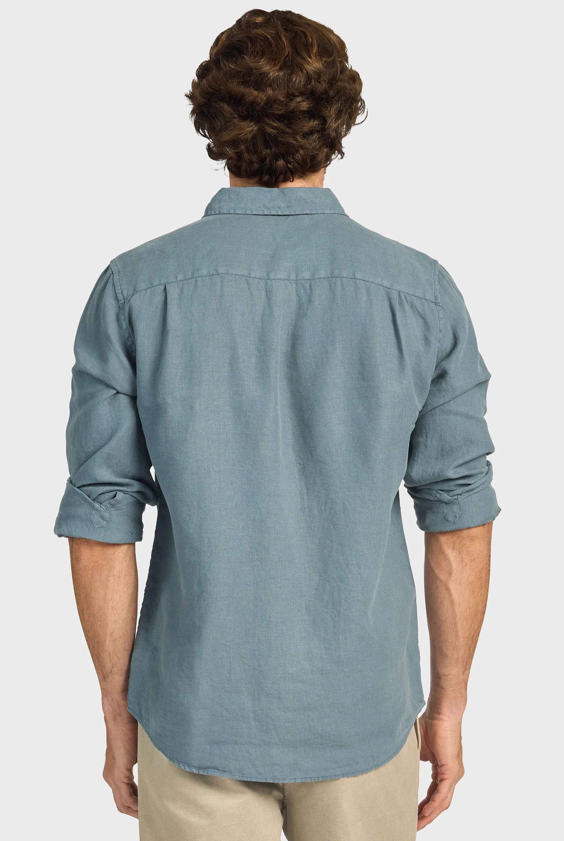 Hampton Linen Shirt sold by The Academy Brand product image thumbnail 5