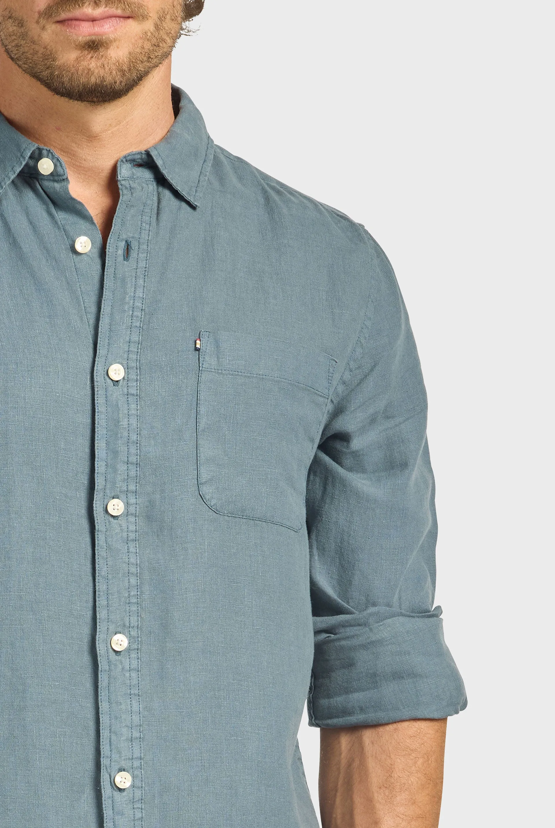 Hampton Linen Shirt sold by The Academy Brand product image thumbnail 2