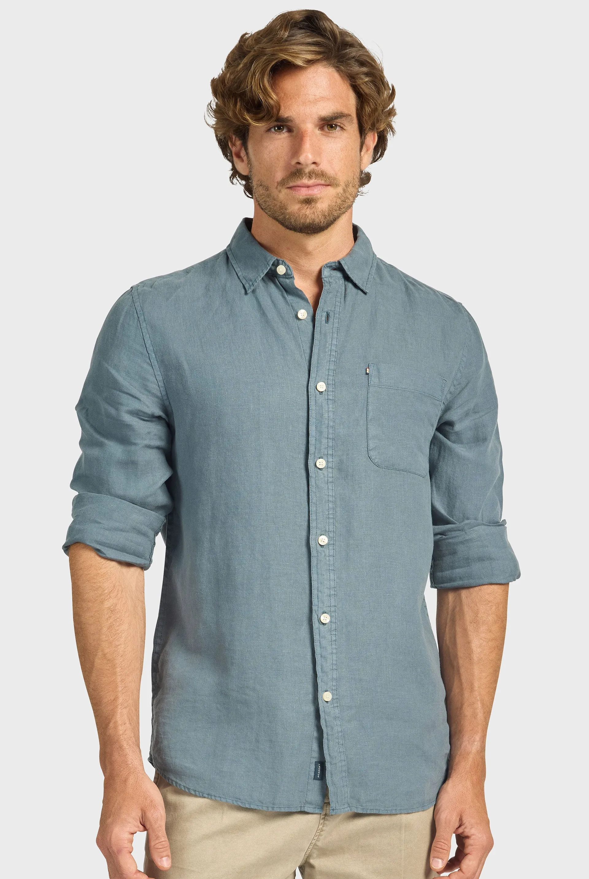 Hampton Linen Shirt sold by The Academy Brand product image thumbnail 3