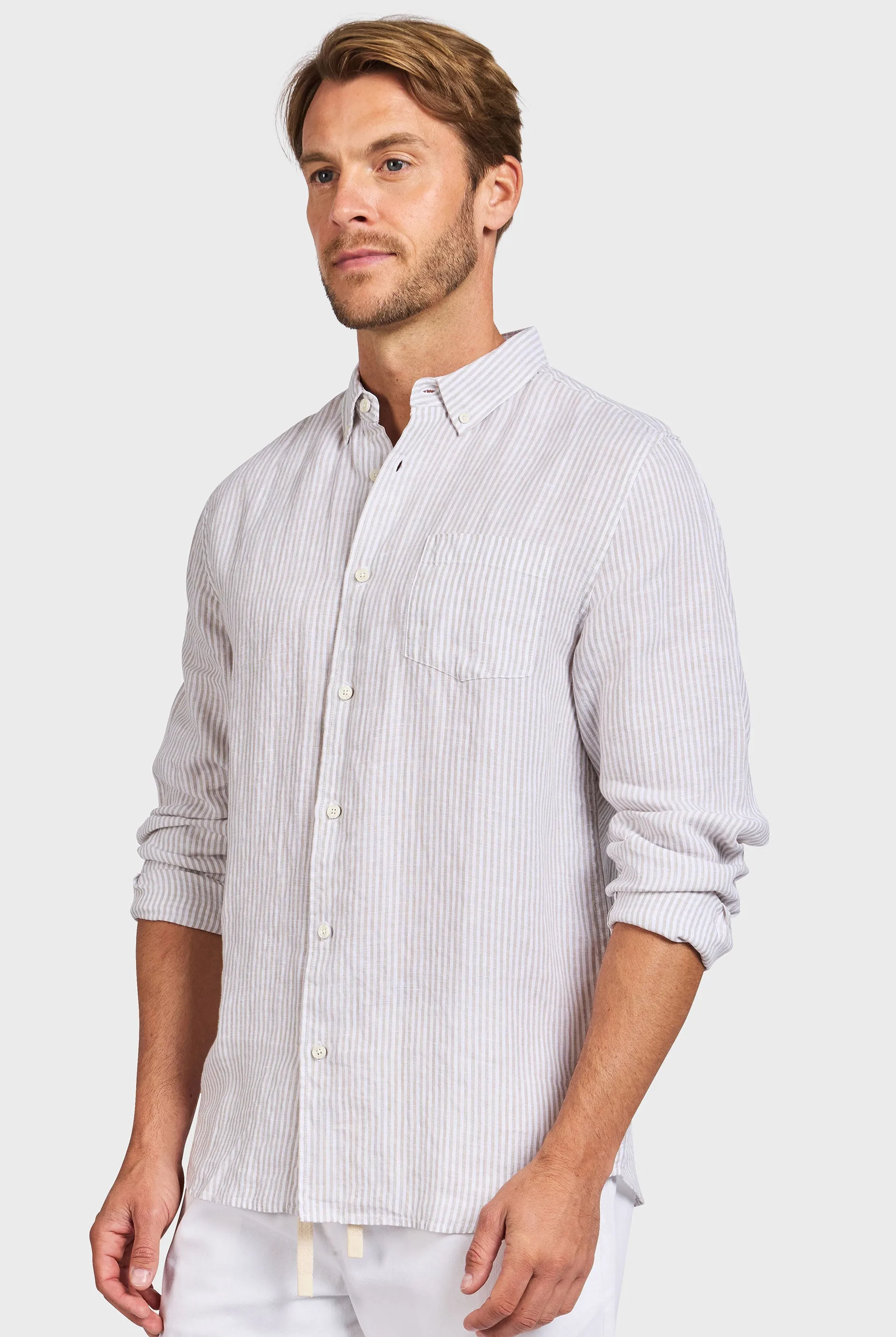 Rory Linen Shirt sold by The Academy Brand product image thumbnail 3