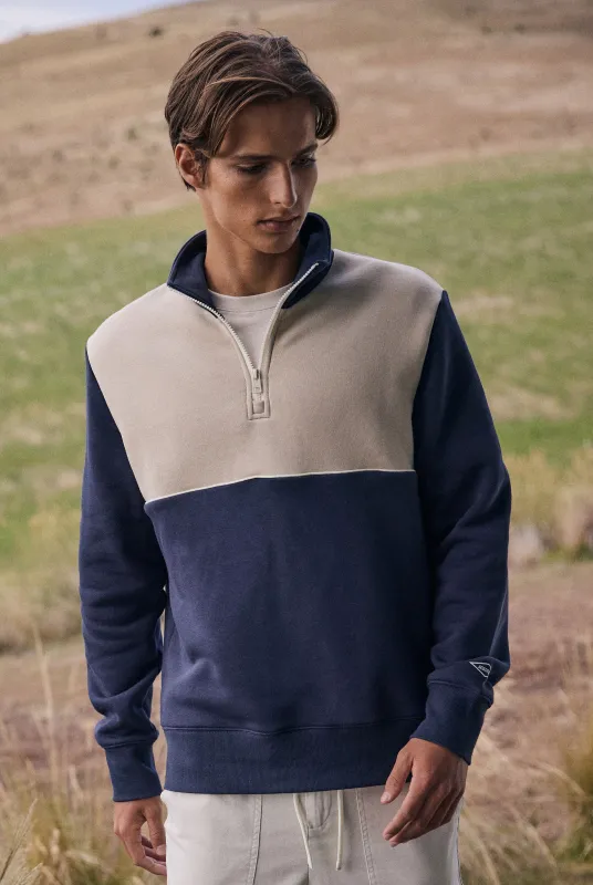 Academy Spliced 1/4 Zip Sweat sold by The Academy Brand