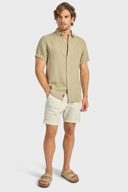 Hampton Linen S/S Shirt sold by The Academy Brand