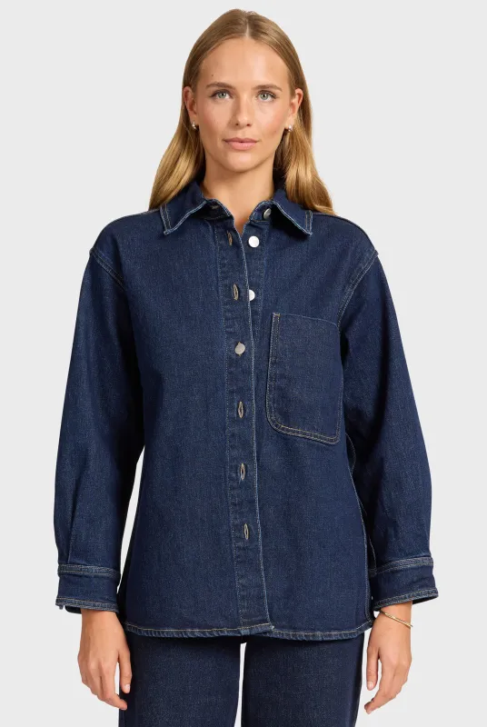 Dolores Denim Overshirt sold by The Academy Brand