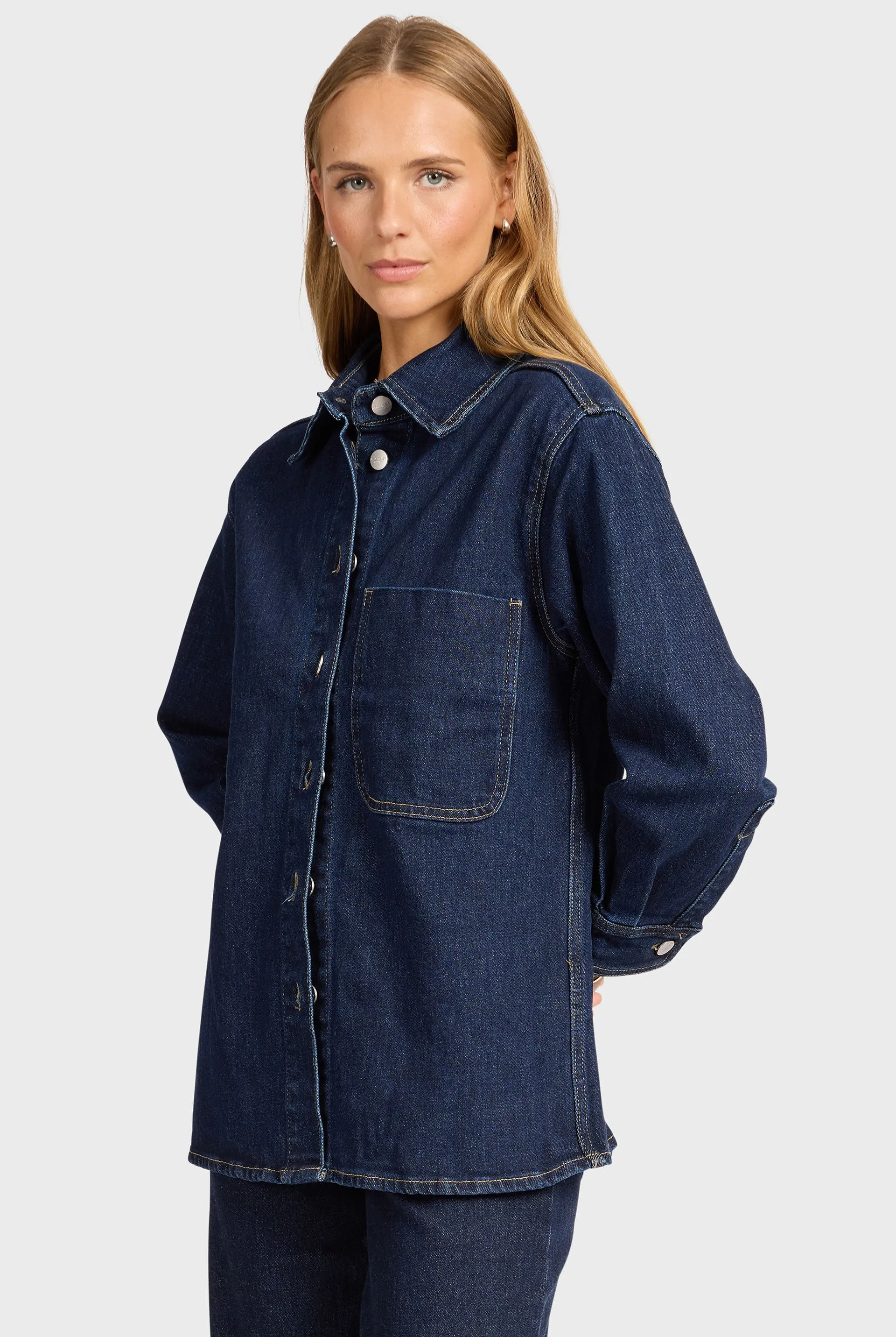 Dolores Denim Overshirt sold by The Academy Brand product image thumbnail 4
