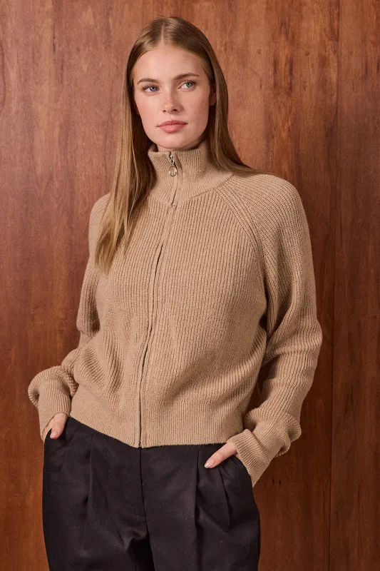 Maple Zip Through Knit sold by The Academy Brand