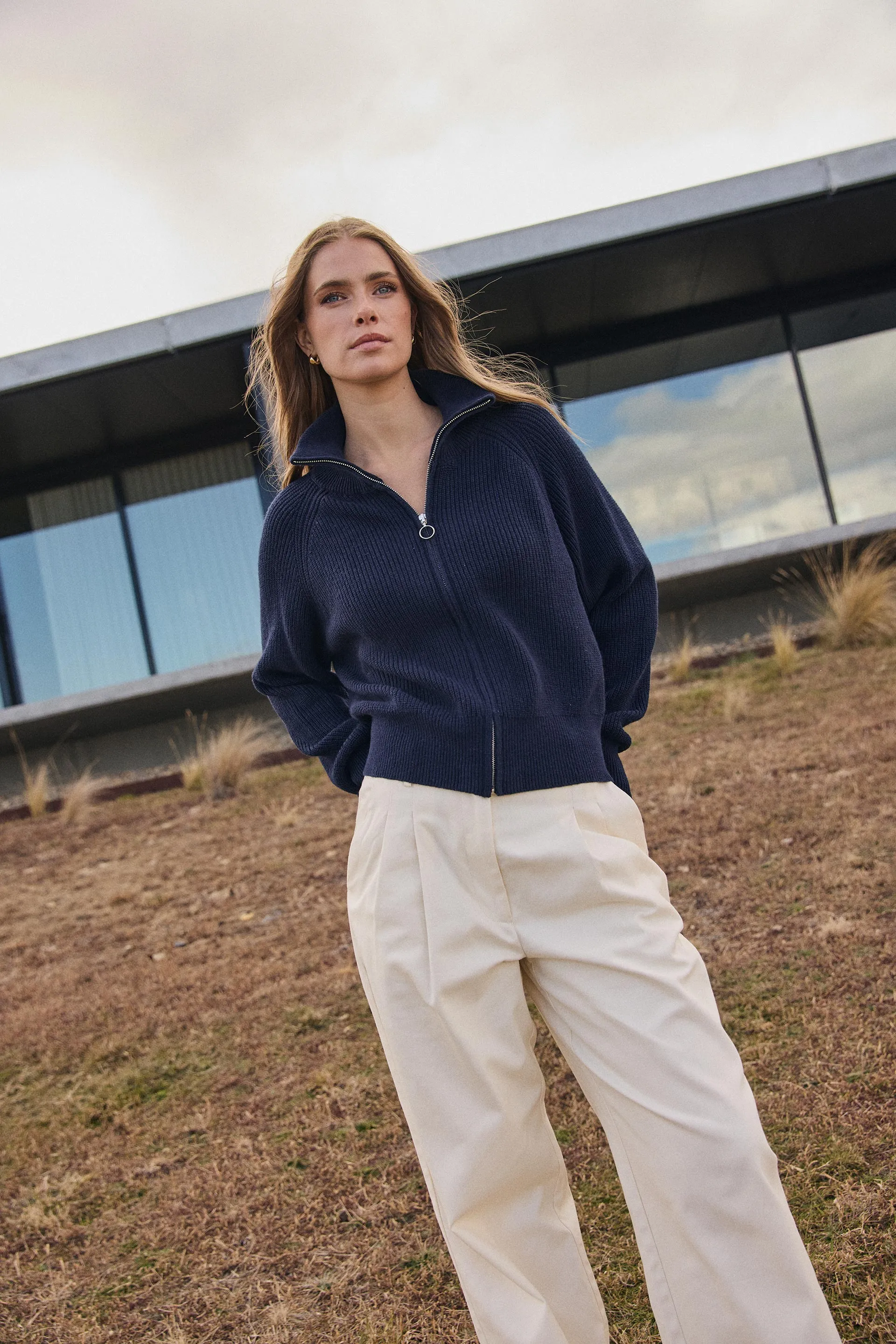 Maple Zip Through Knit sold by The Academy Brand