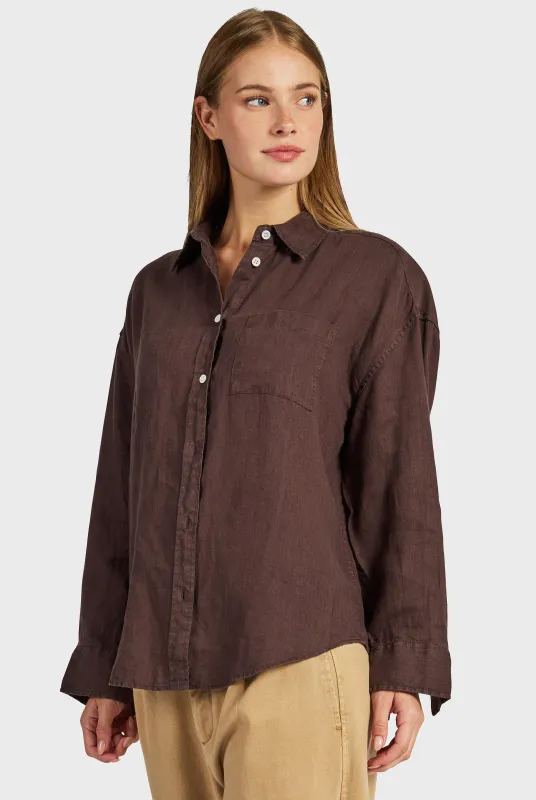 Hampton Linen Shirt sold by The Academy Brand