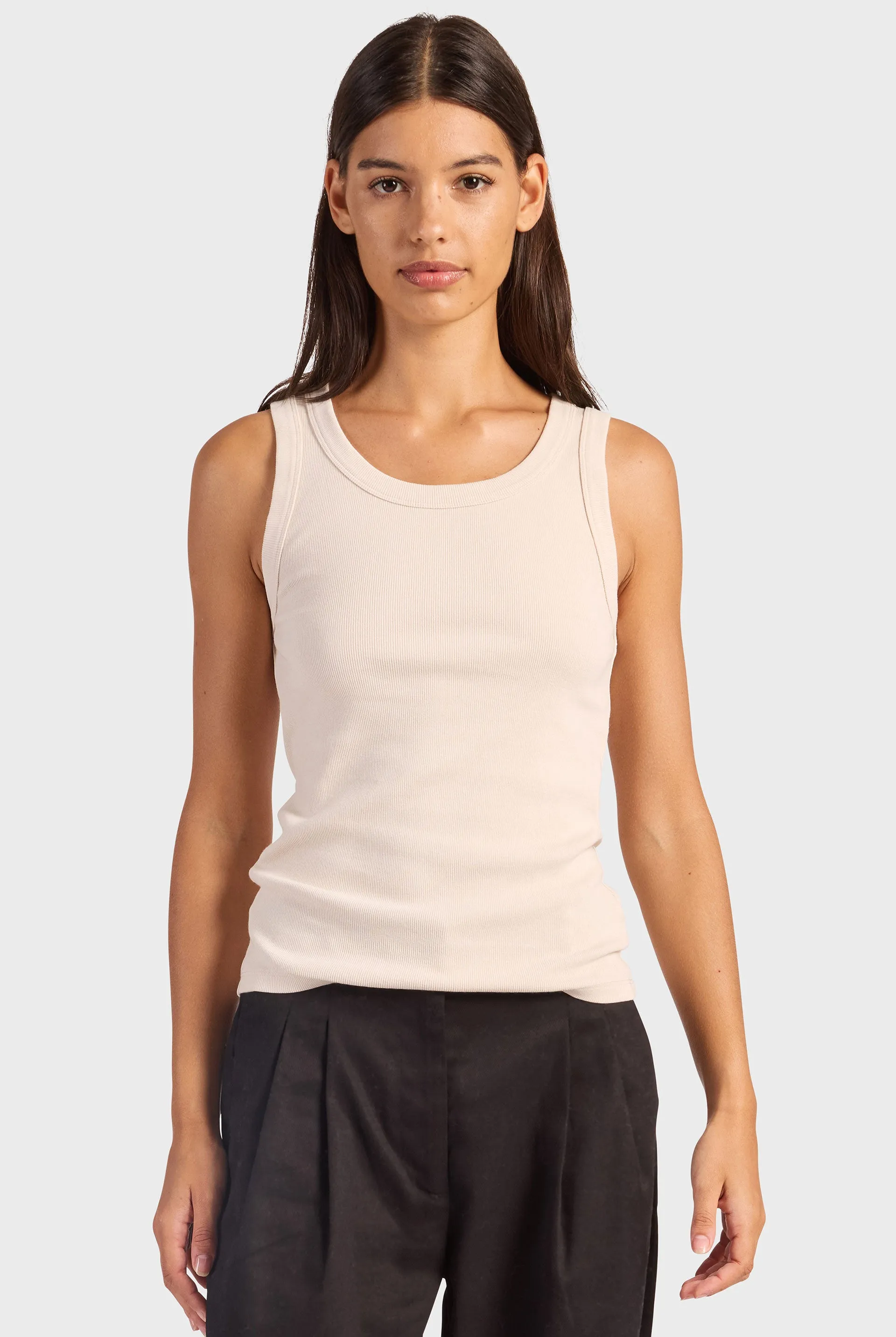 Essential Rib Tank sold by The Academy Brand