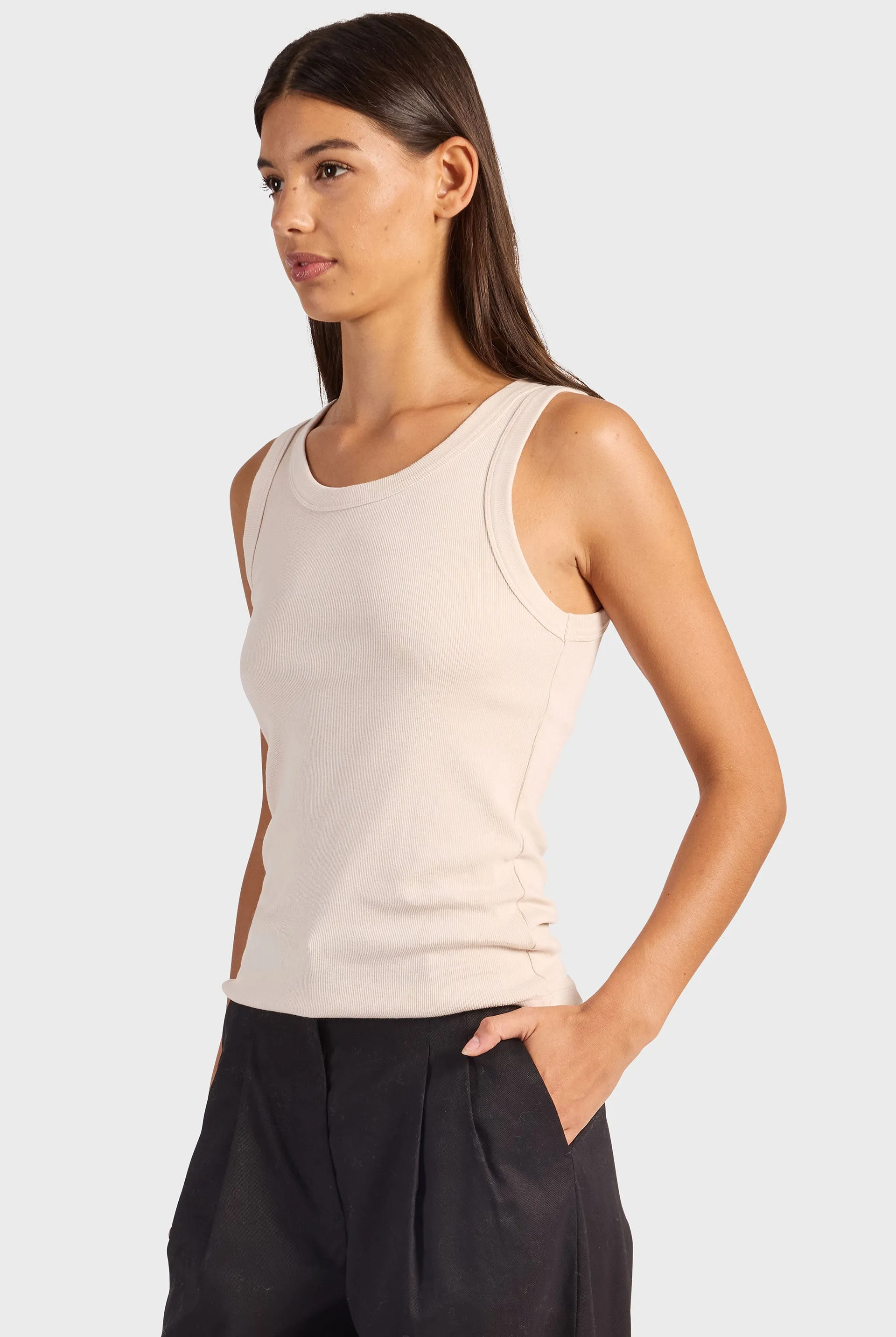 Essential Rib Tank sold by The Academy Brand product image thumbnail 4