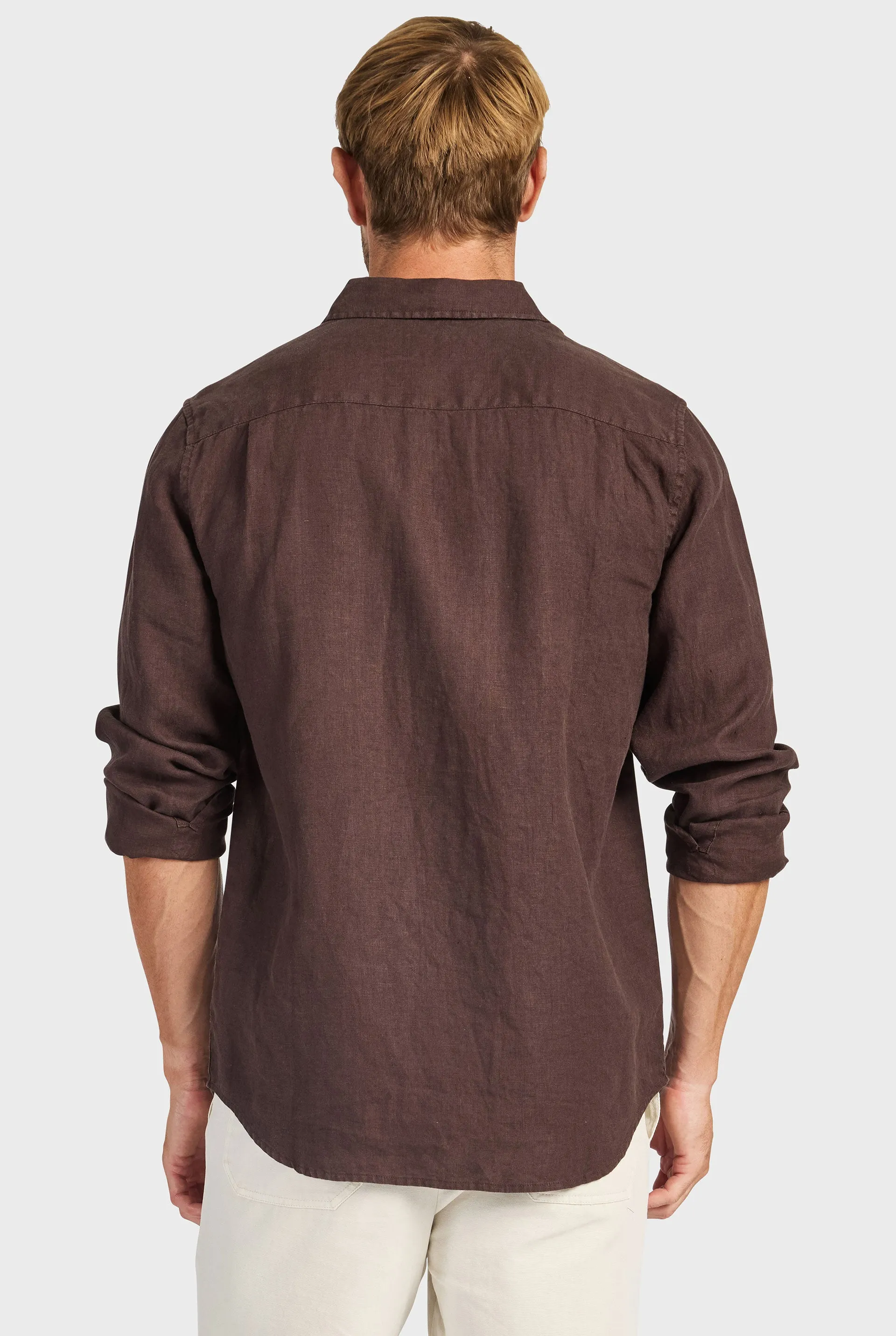 Hampton Linen Shirt sold by The Academy Brand product image thumbnail 5