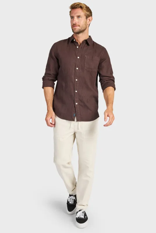 Hampton Linen Shirt sold by The Academy Brand