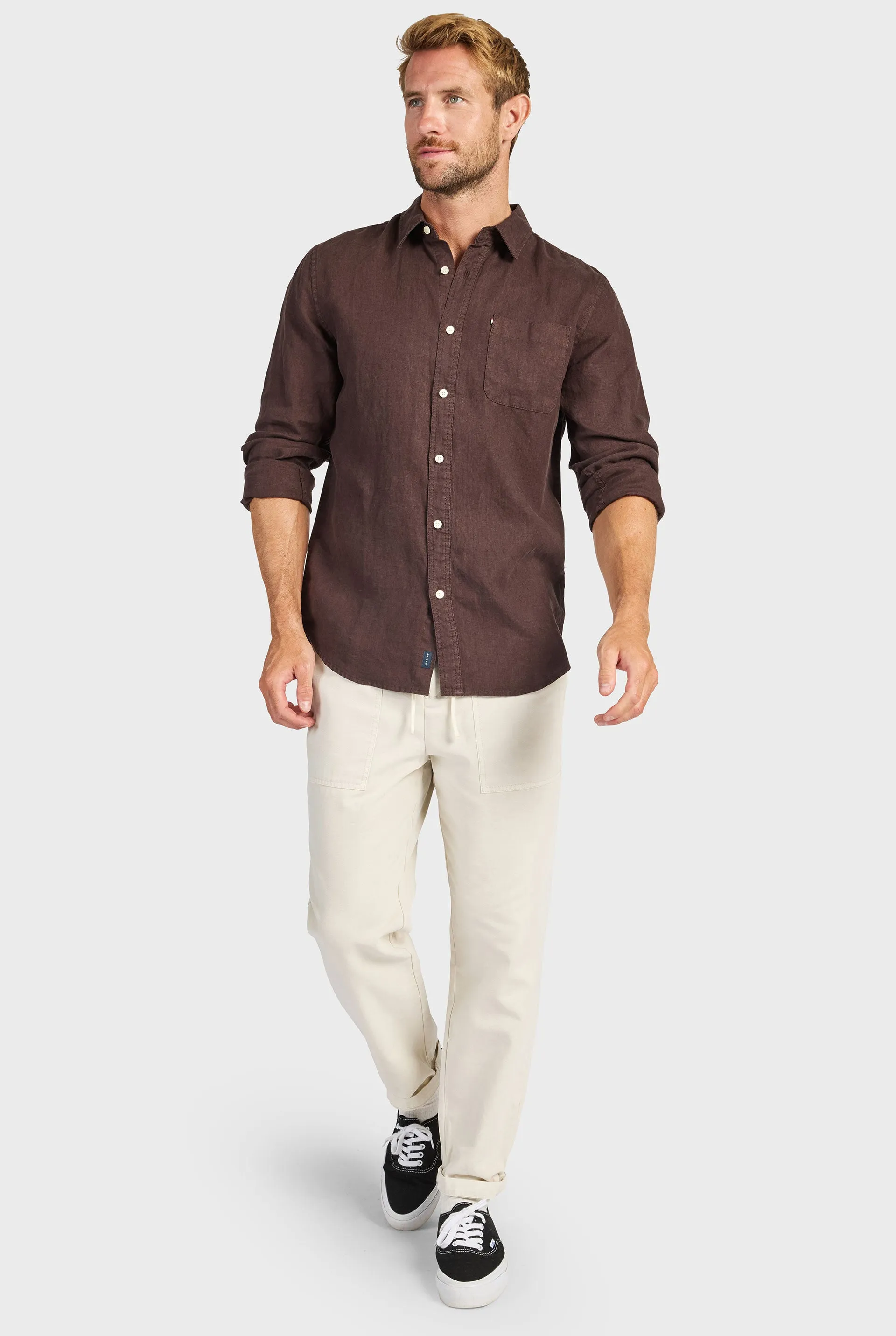 Hampton Linen Shirt sold by The Academy Brand