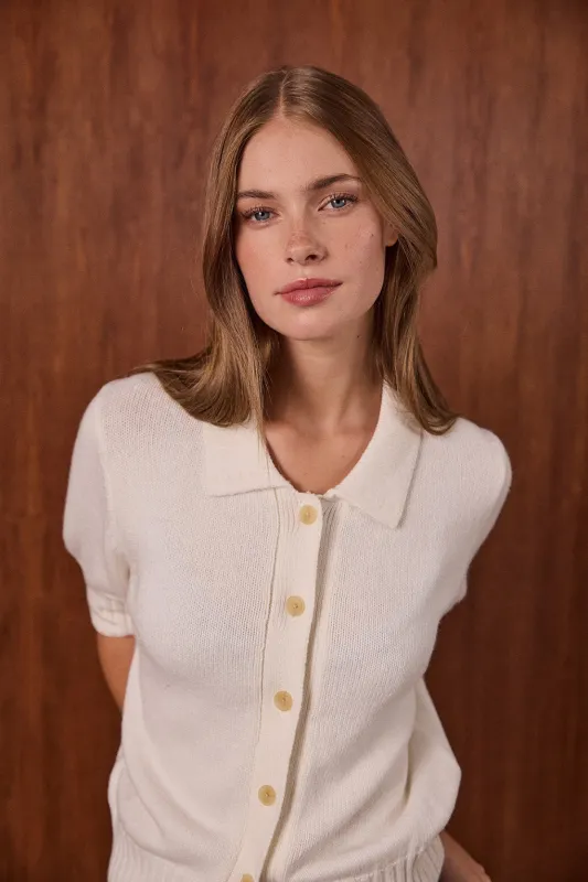 Billie Short Sleeve Knit Top made by The Academy Brand