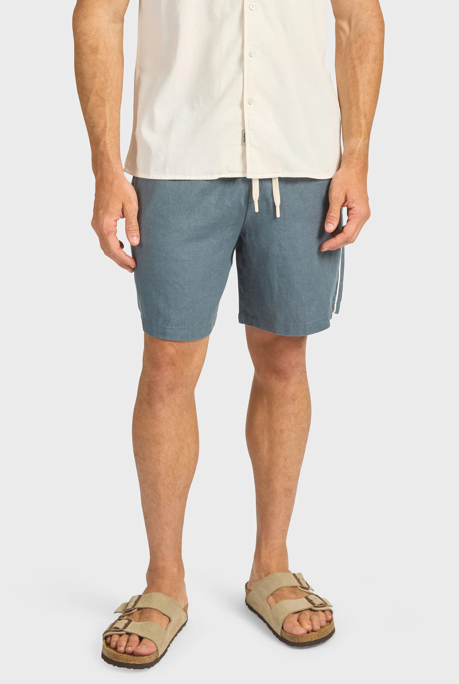 Jeff Piped Linen Short sold by The Academy Brand product image thumbnail 3