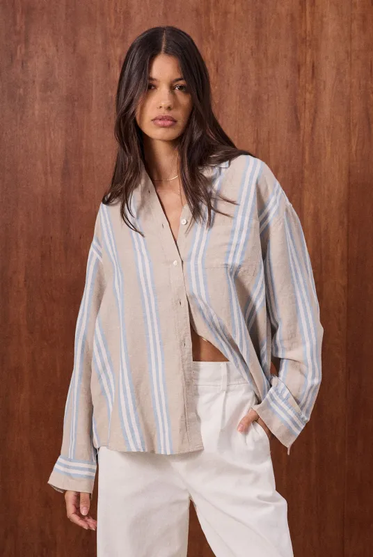 Nina Stripe Shirt sold by The Academy Brand