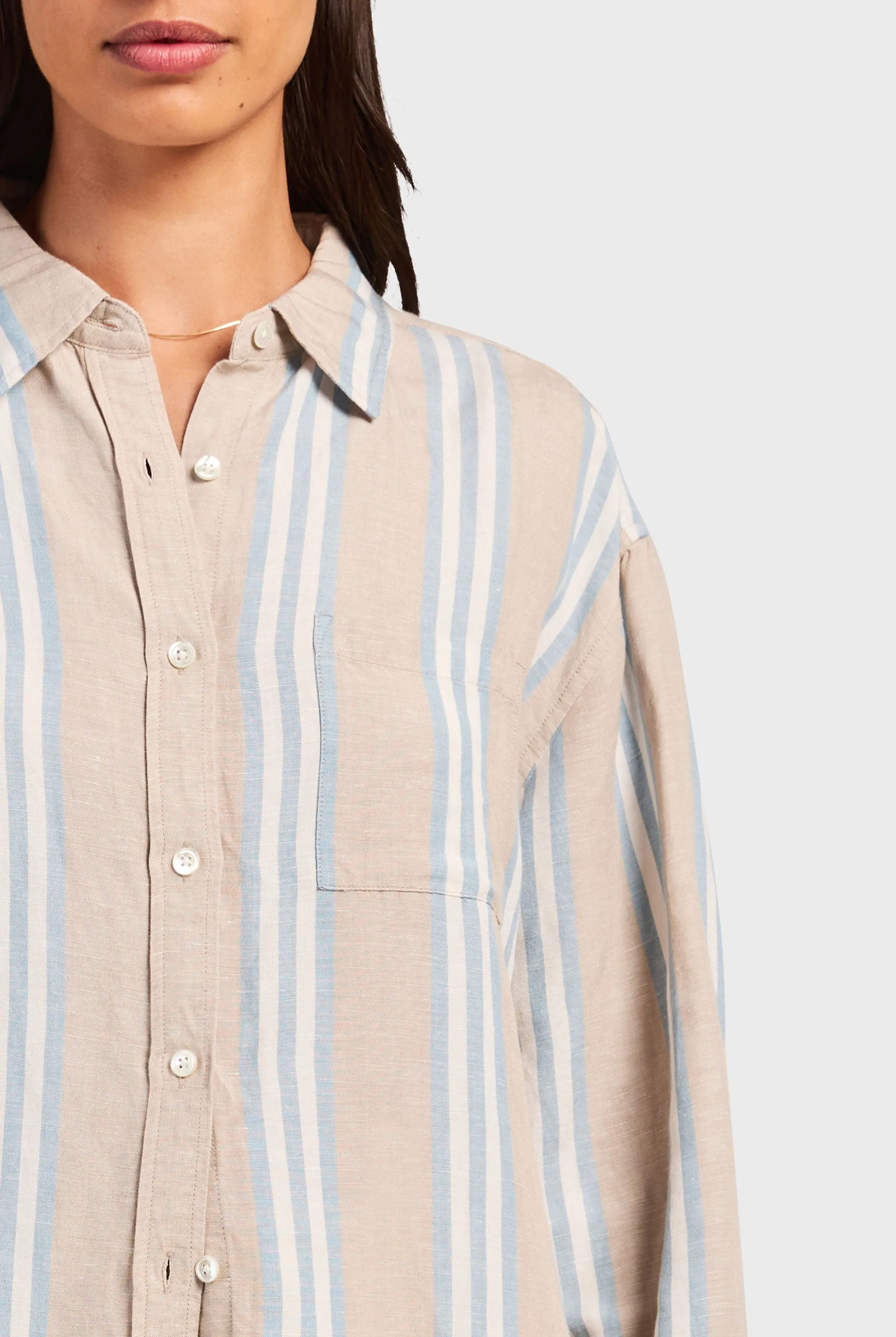 Nina Stripe Shirt sold by The Academy Brand product image thumbnail 3