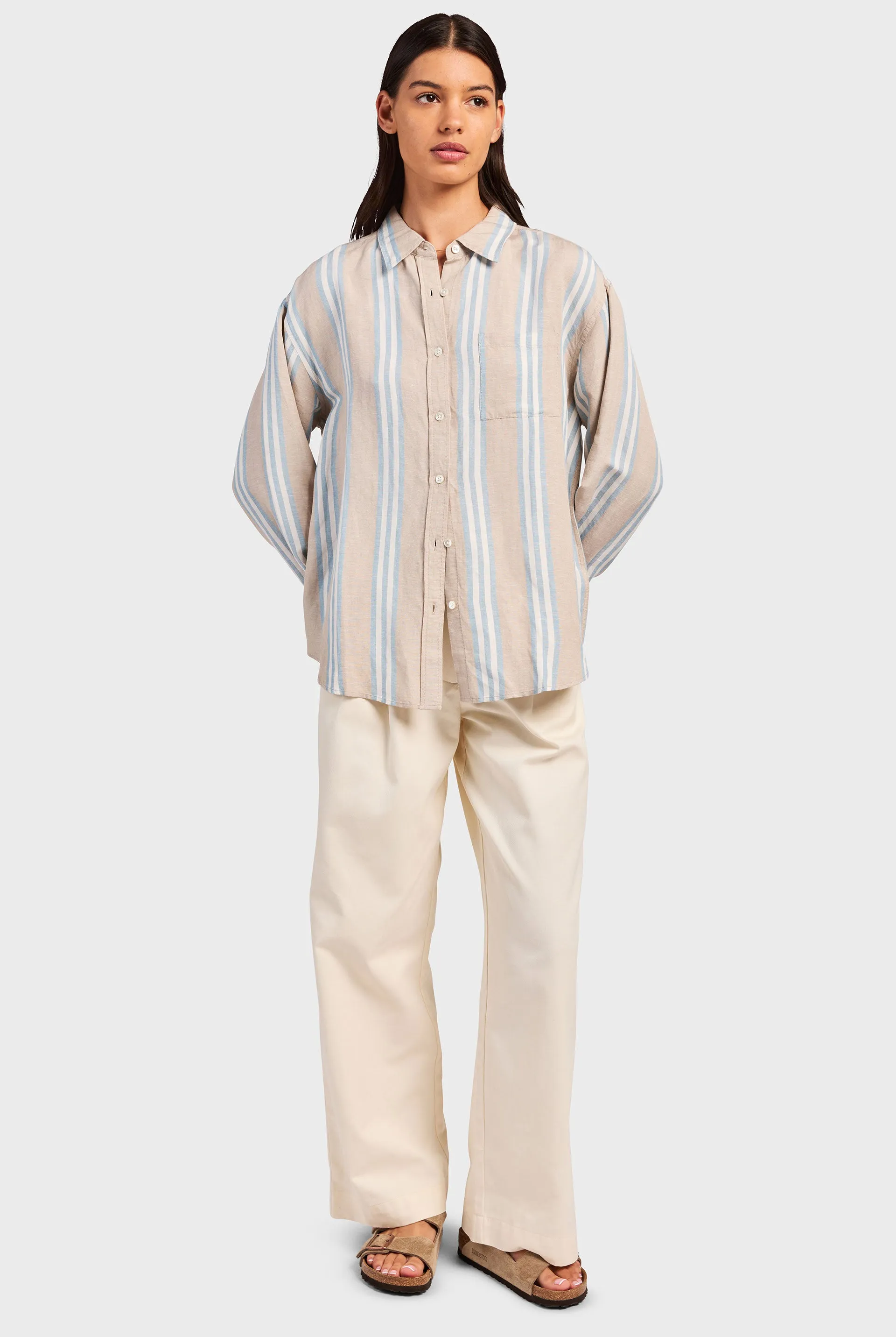 Nina Stripe Shirt sold by The Academy Brand product image thumbnail 4