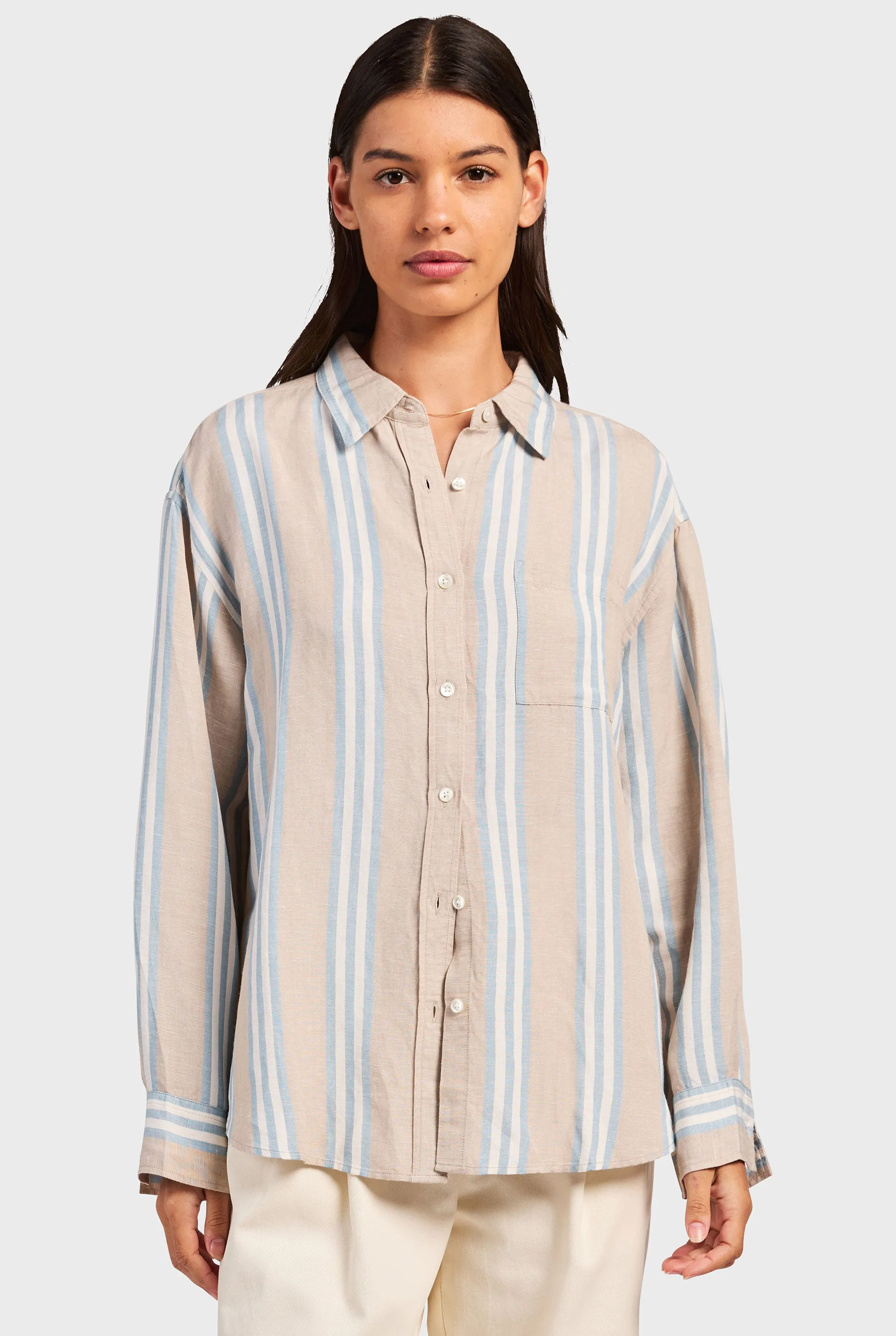 Nina Stripe Shirt sold by The Academy Brand product image thumbnail 2