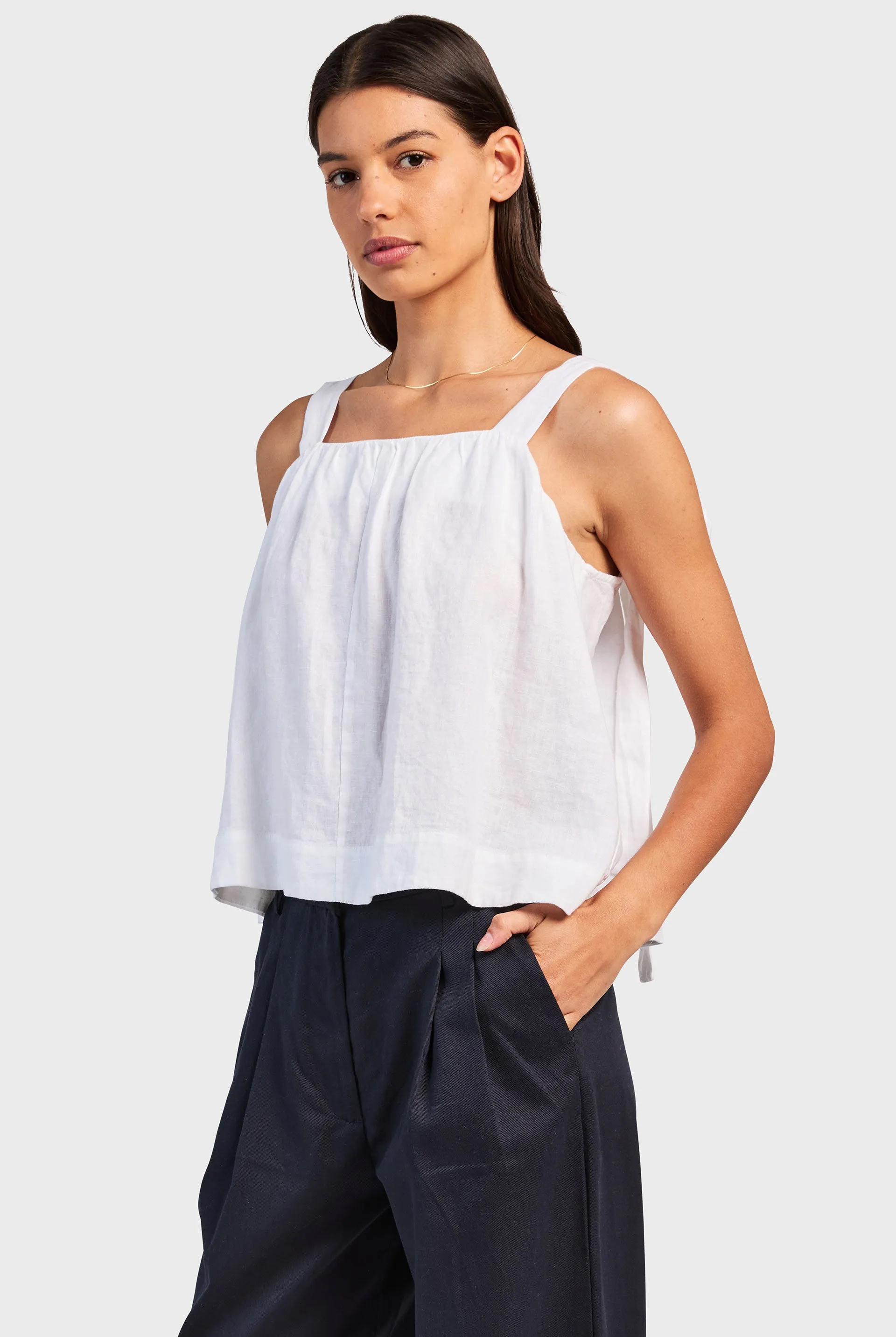 Perry Linen Cami sold by The Academy Brand product image thumbnail 3