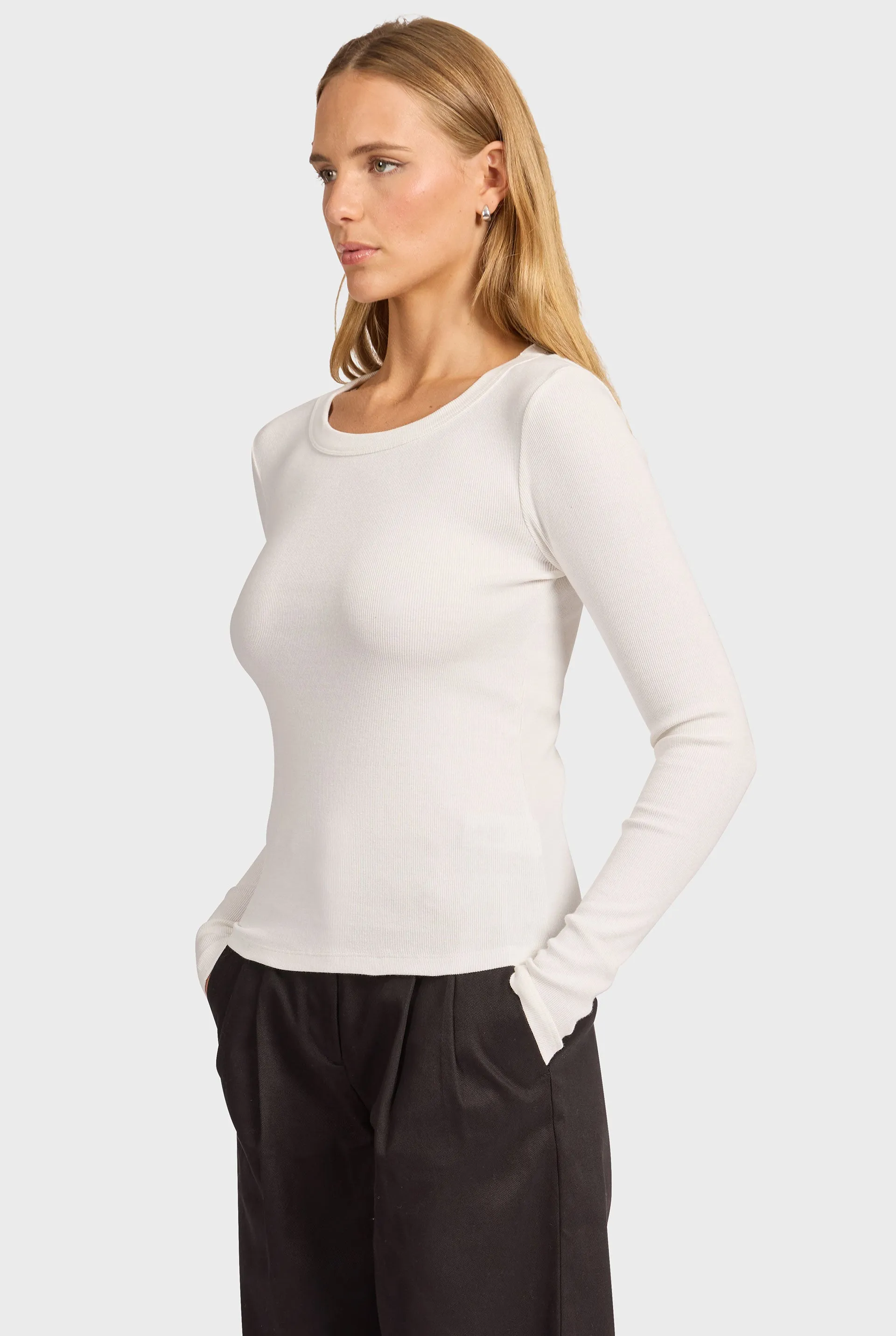 Essential Rib Long Sleeve sold by The Academy Brand product image thumbnail 4