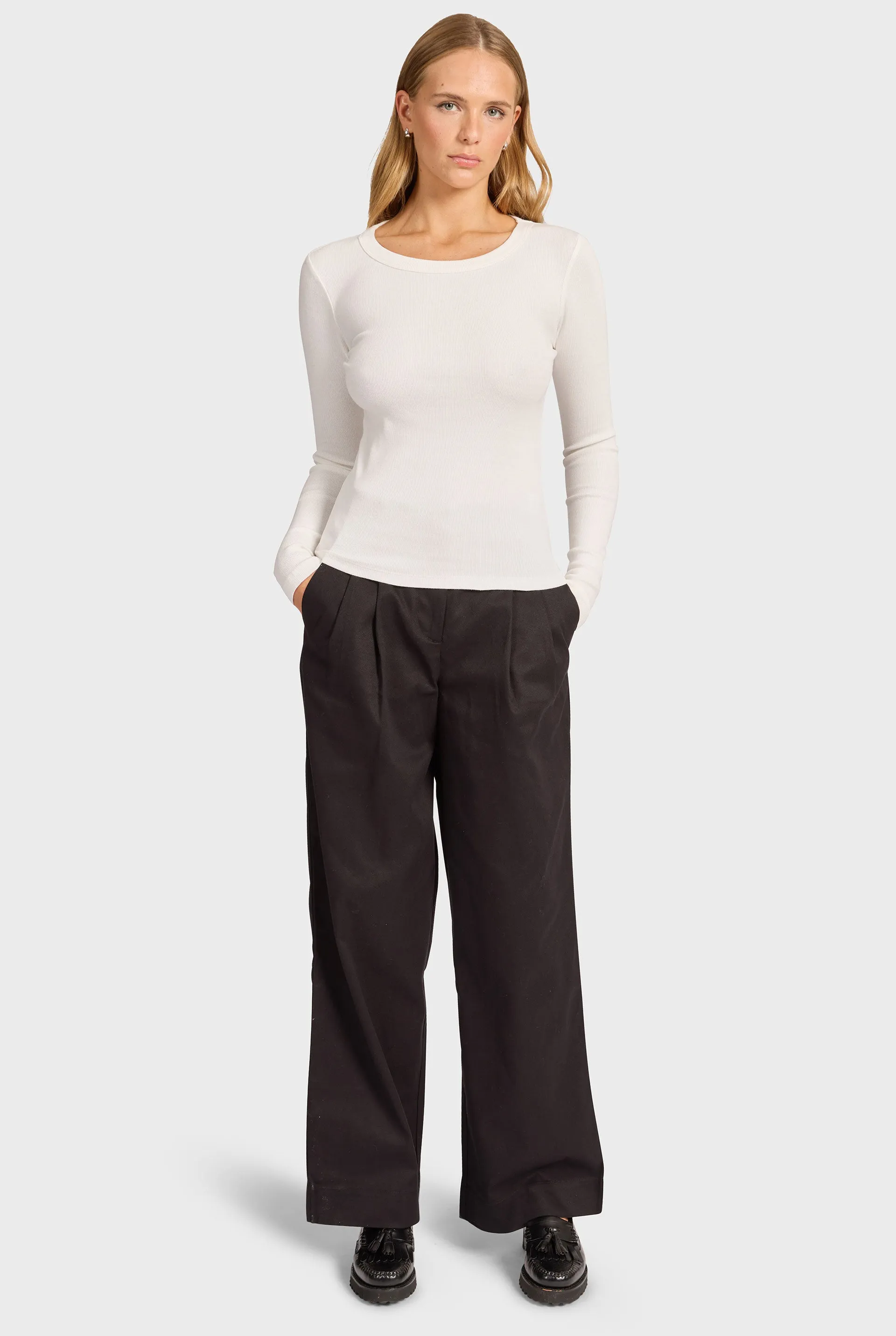 Essential Rib Long Sleeve sold by The Academy Brand product image thumbnail 2