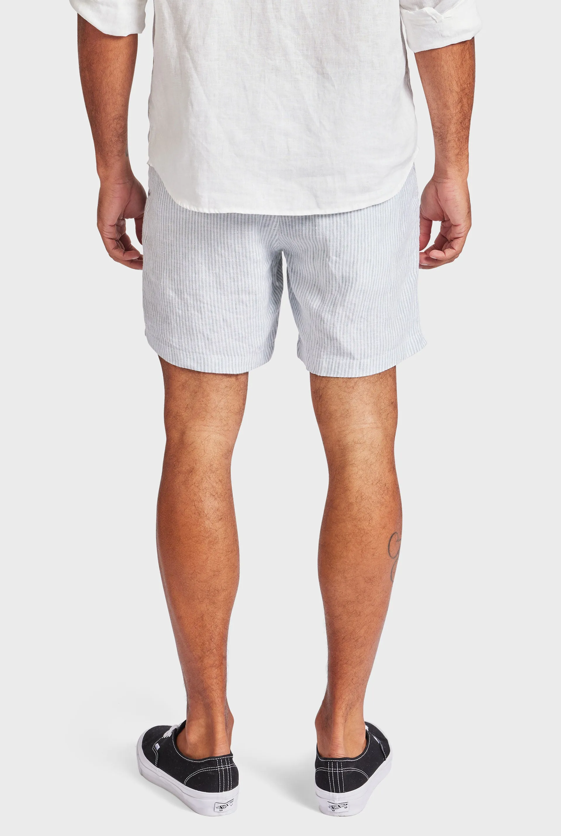 Stripe Riviera Linen Short sold by The Academy Brand product image thumbnail 5